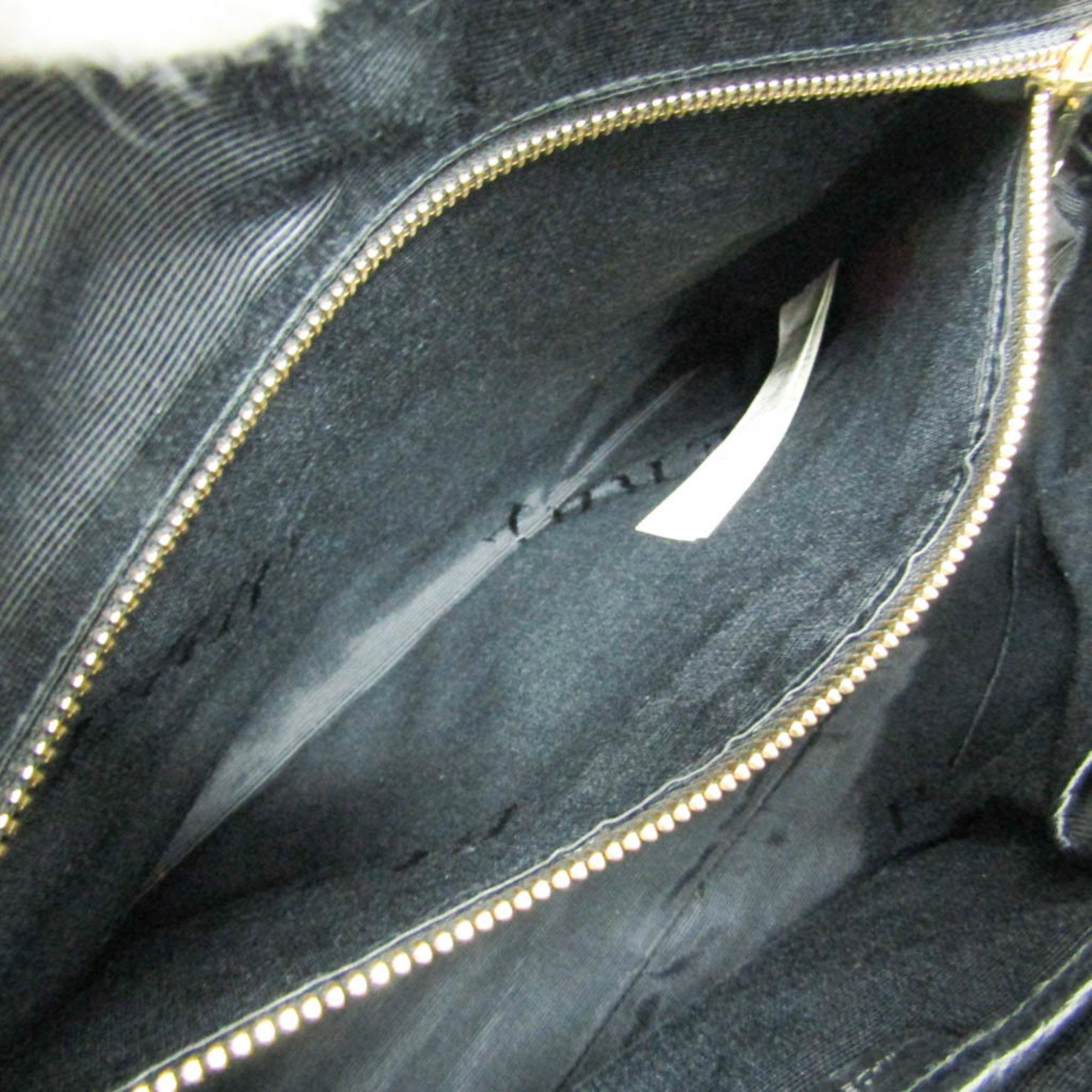 Burberry Black Leather Handbag (Pre-Owned) Size ONE SIZE - 8 Thumbnail