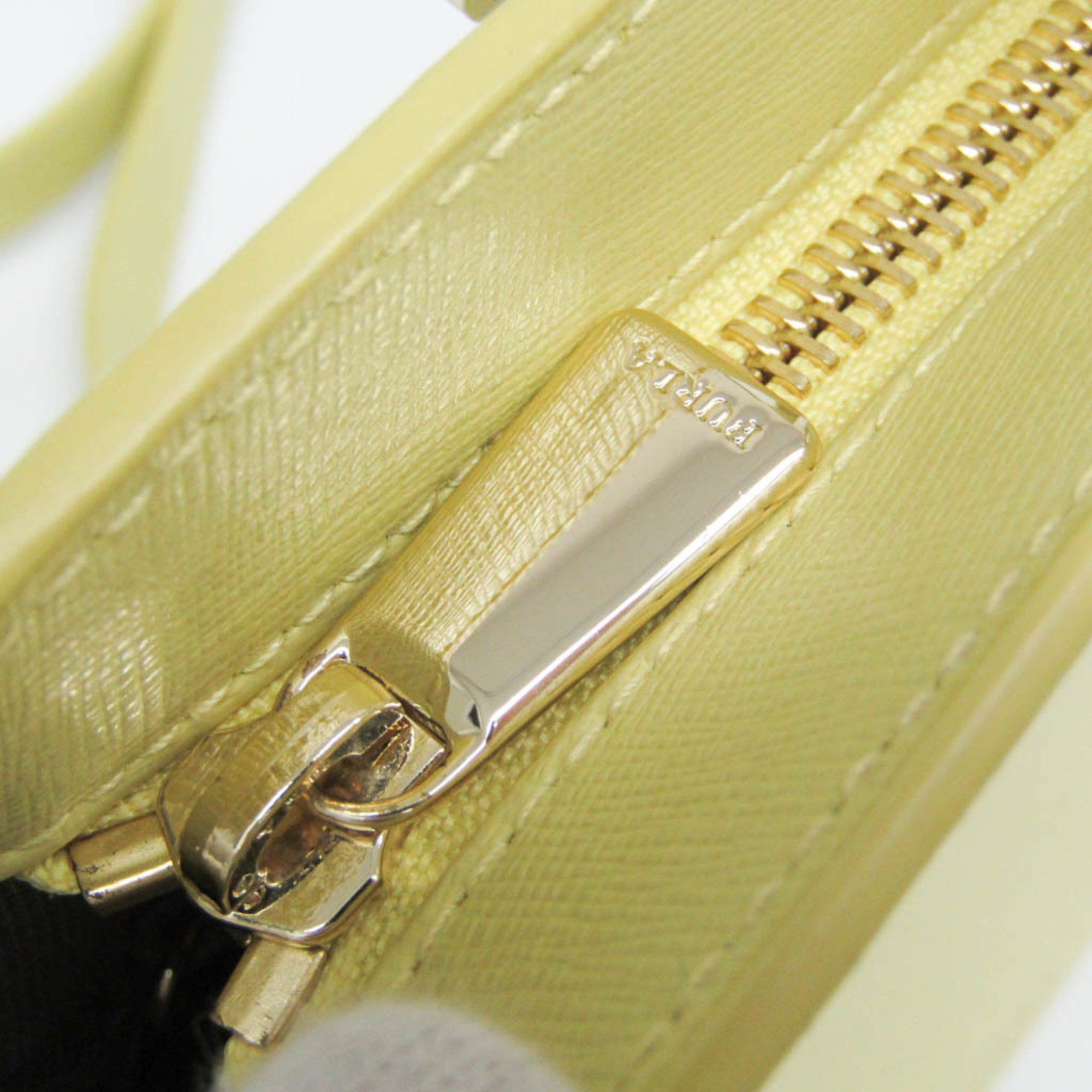 Furla Yellow Leather Handbag (Pre-Owned) Size ONE SIZE - 10 Thumbnail