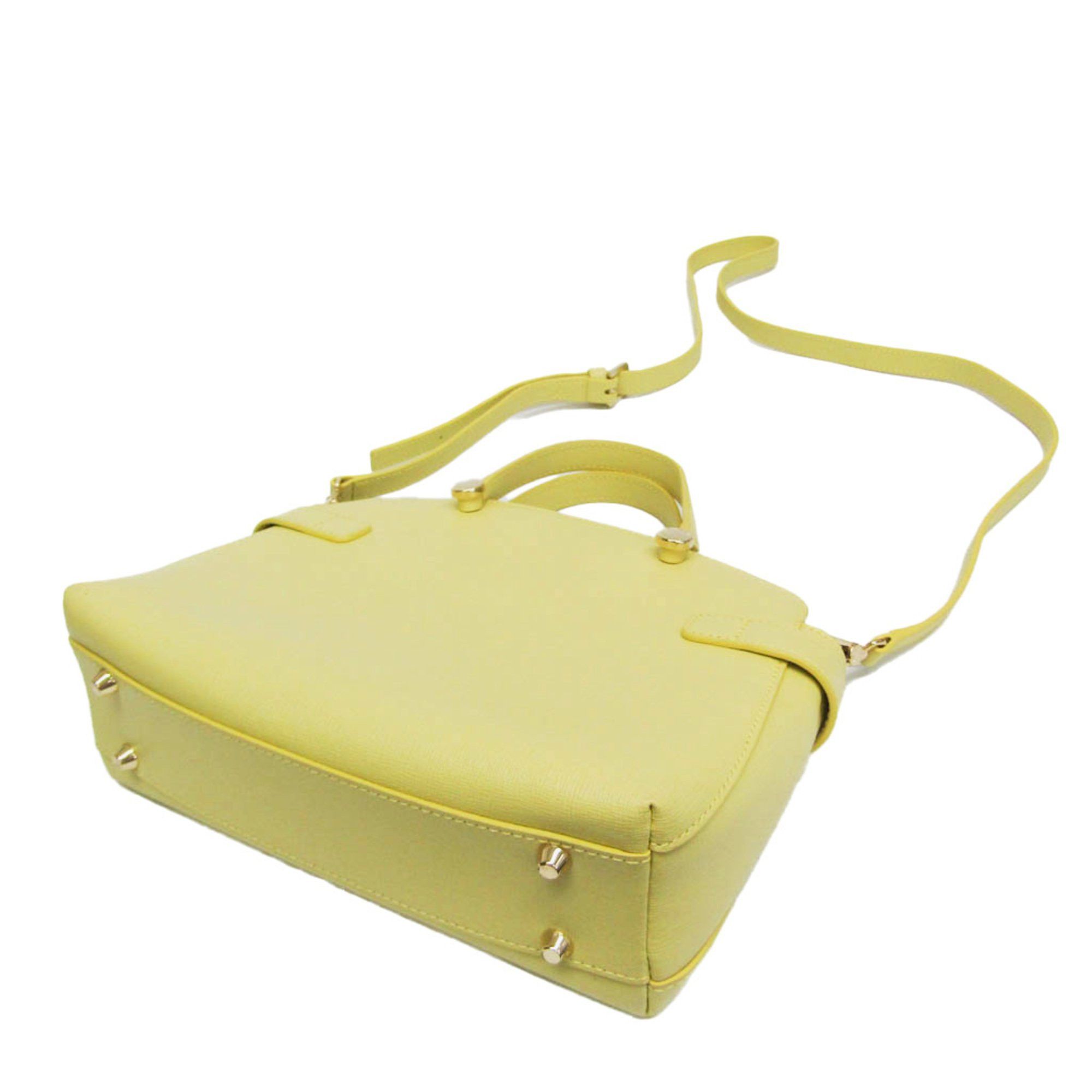 Furla Yellow Leather Handbag (Pre-Owned) Size ONE SIZE - 2 Thumbnail