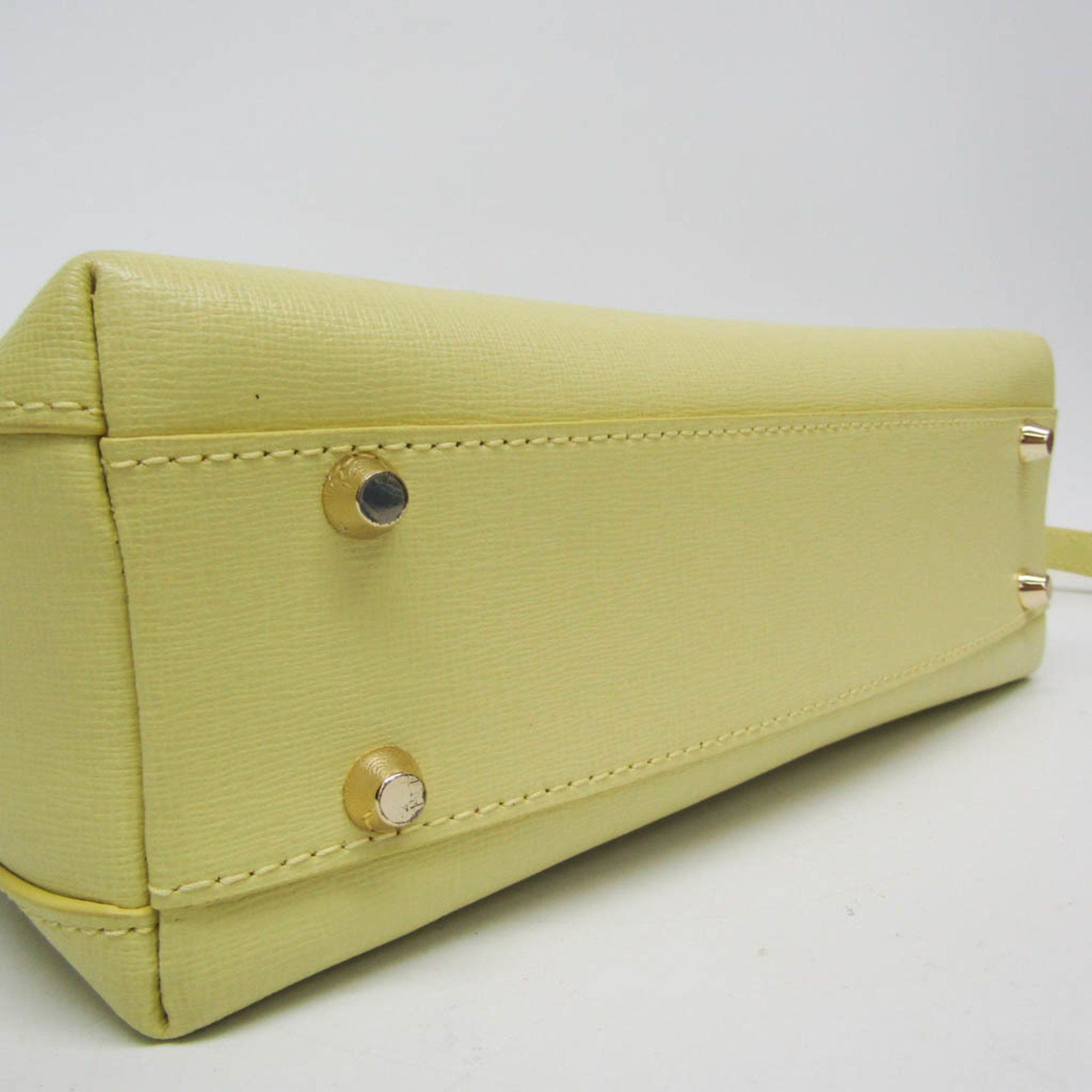 Furla Yellow Leather Handbag (Pre-Owned) Size ONE SIZE - 3 Thumbnail