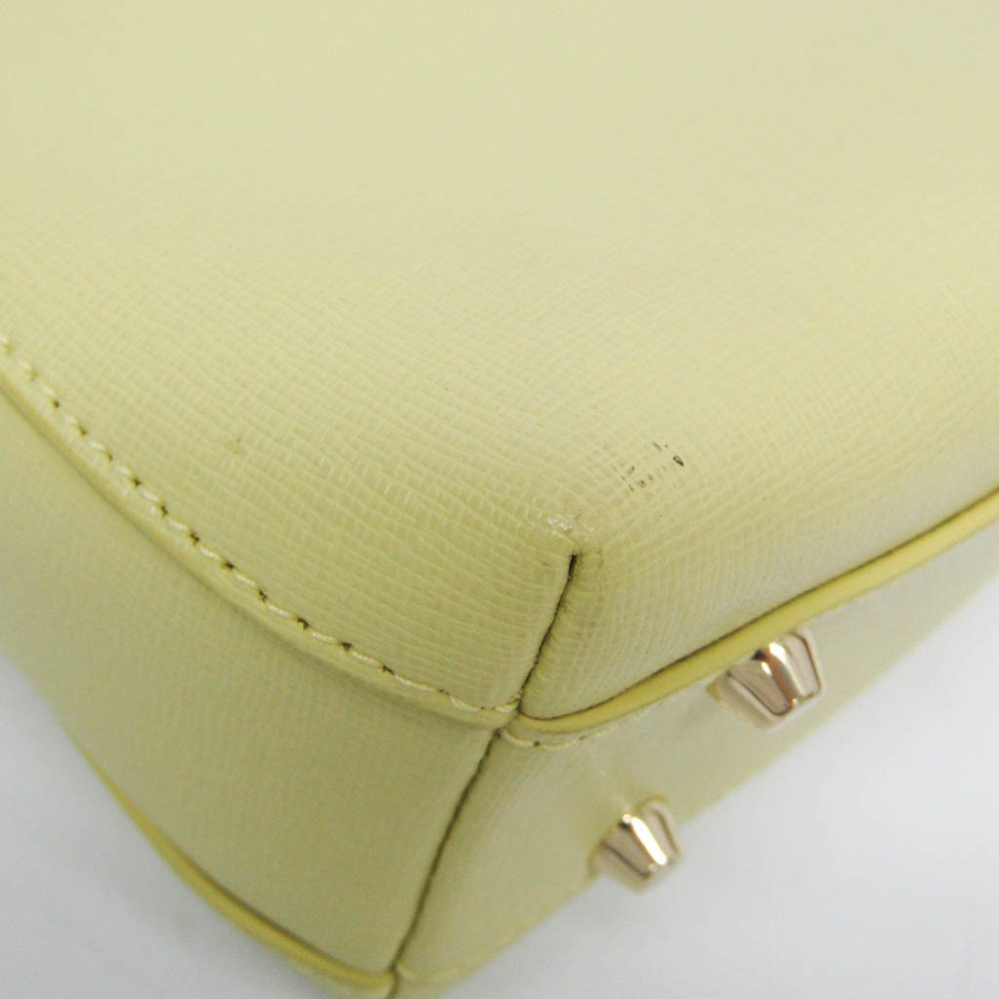 Furla Yellow Leather Handbag (Pre-Owned) Size ONE SIZE - 11 Thumbnail