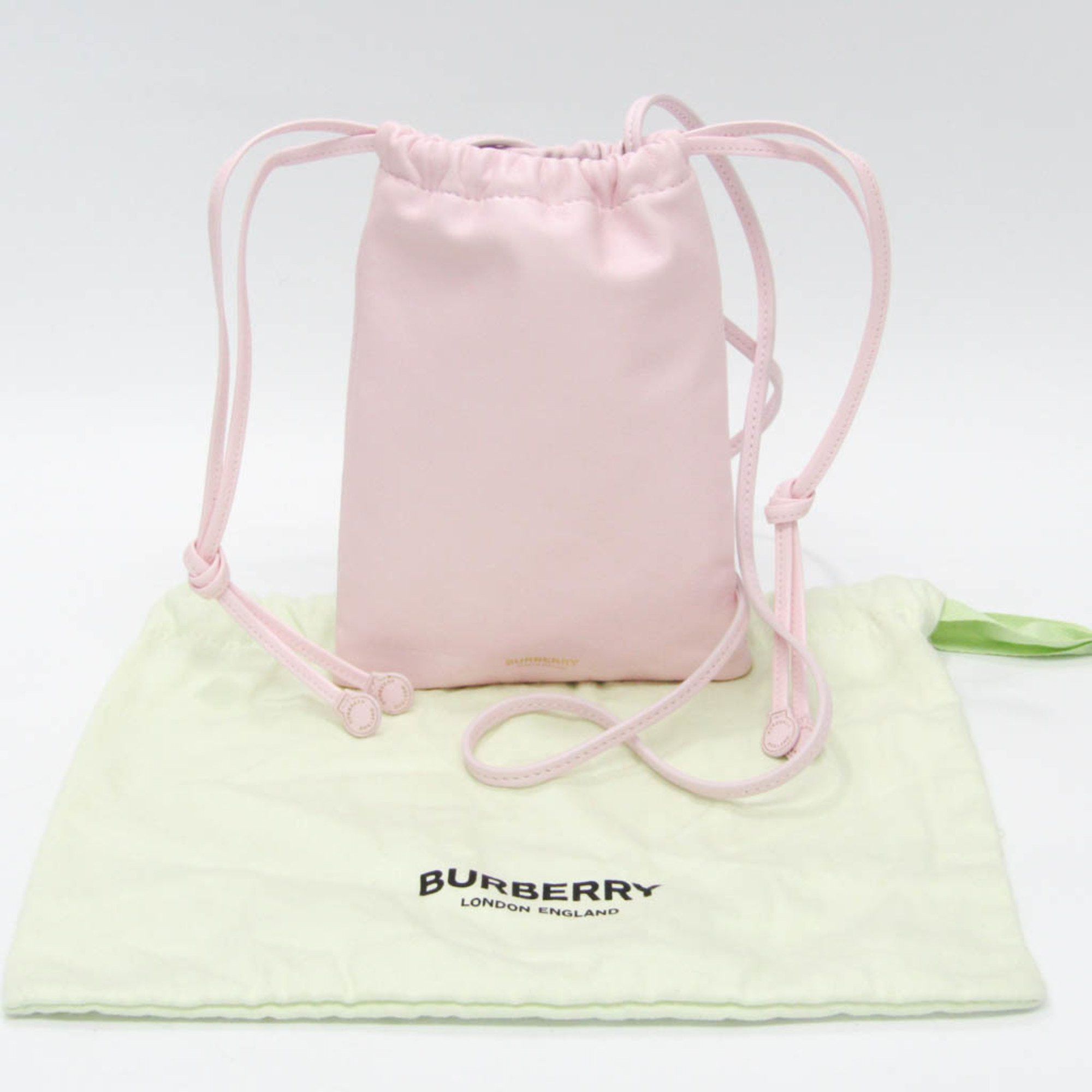 Burberry Pink Leather Shoulder Bag (Pre-Owned) Size ONE SIZE - 7 Thumbnail