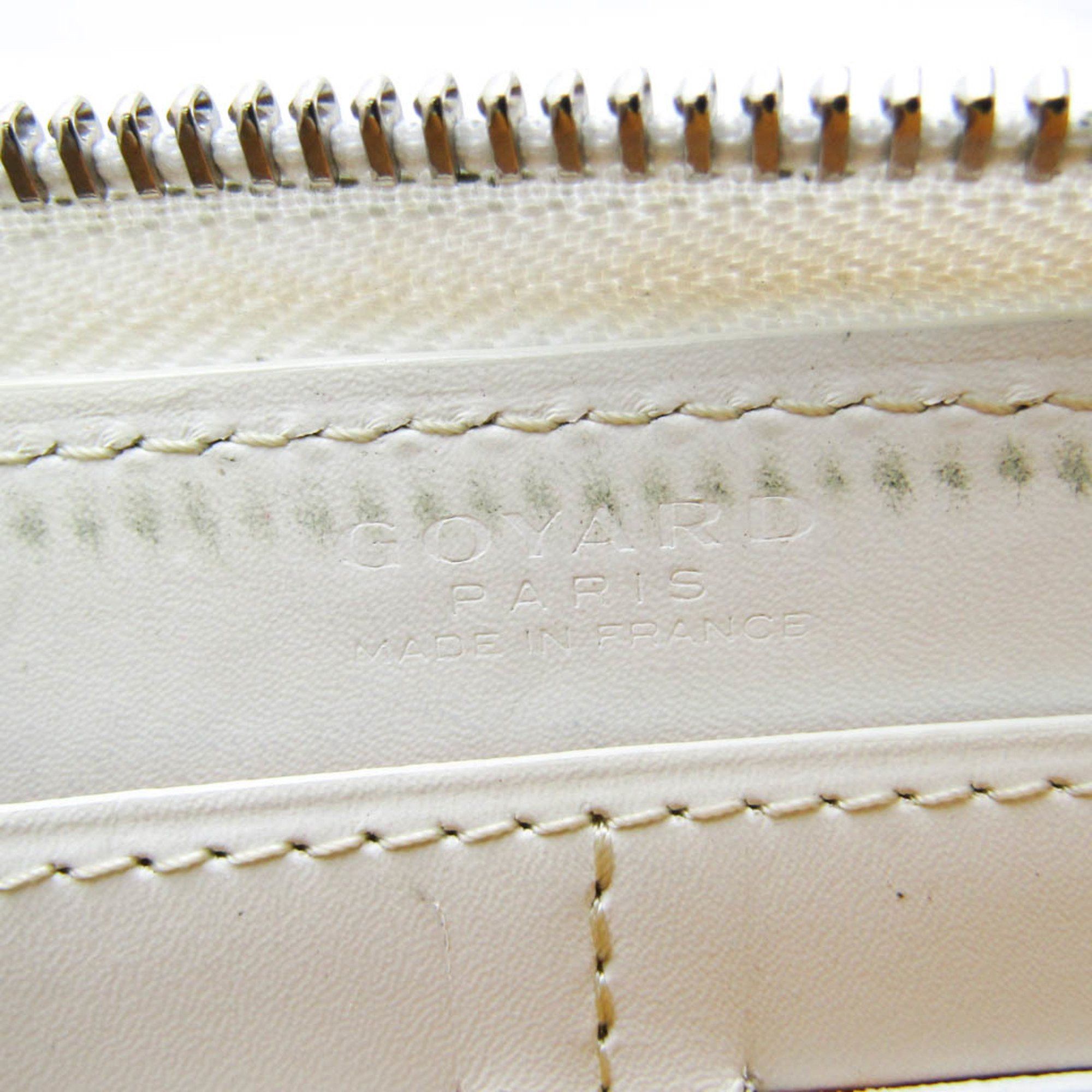 Goyard Matignon White Canvas Wallet (Pre-Owned) Size ONE SIZE - 5 Thumbnail