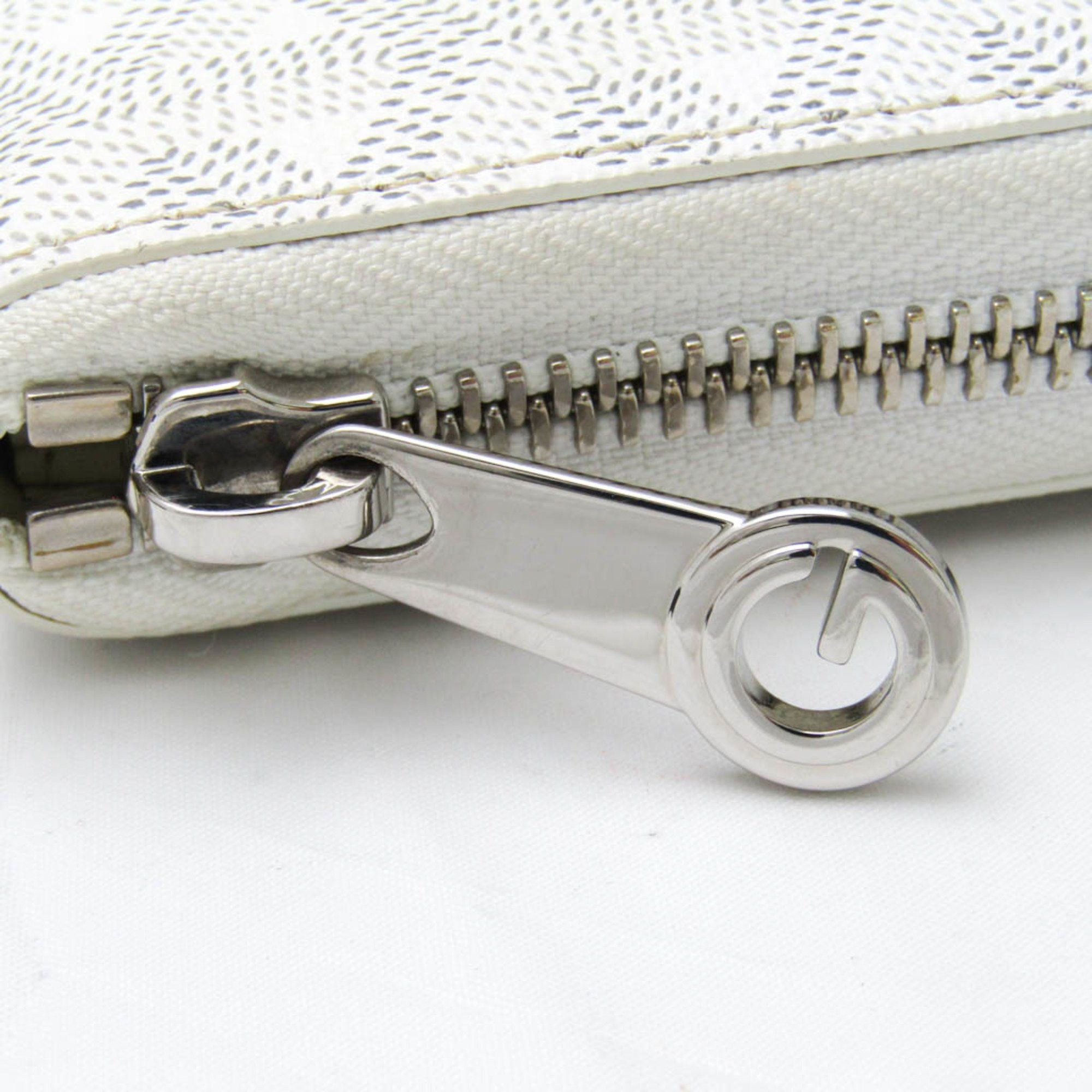 Goyard Matignon White Canvas Wallet (Pre-Owned) Size ONE SIZE - 8 Thumbnail