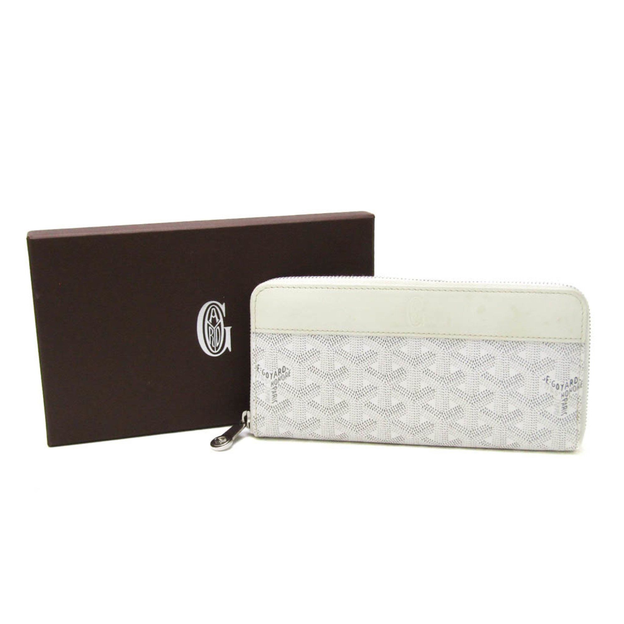 Goyard Matignon White Canvas Wallet (Pre-Owned) Size ONE SIZE - 7 Thumbnail