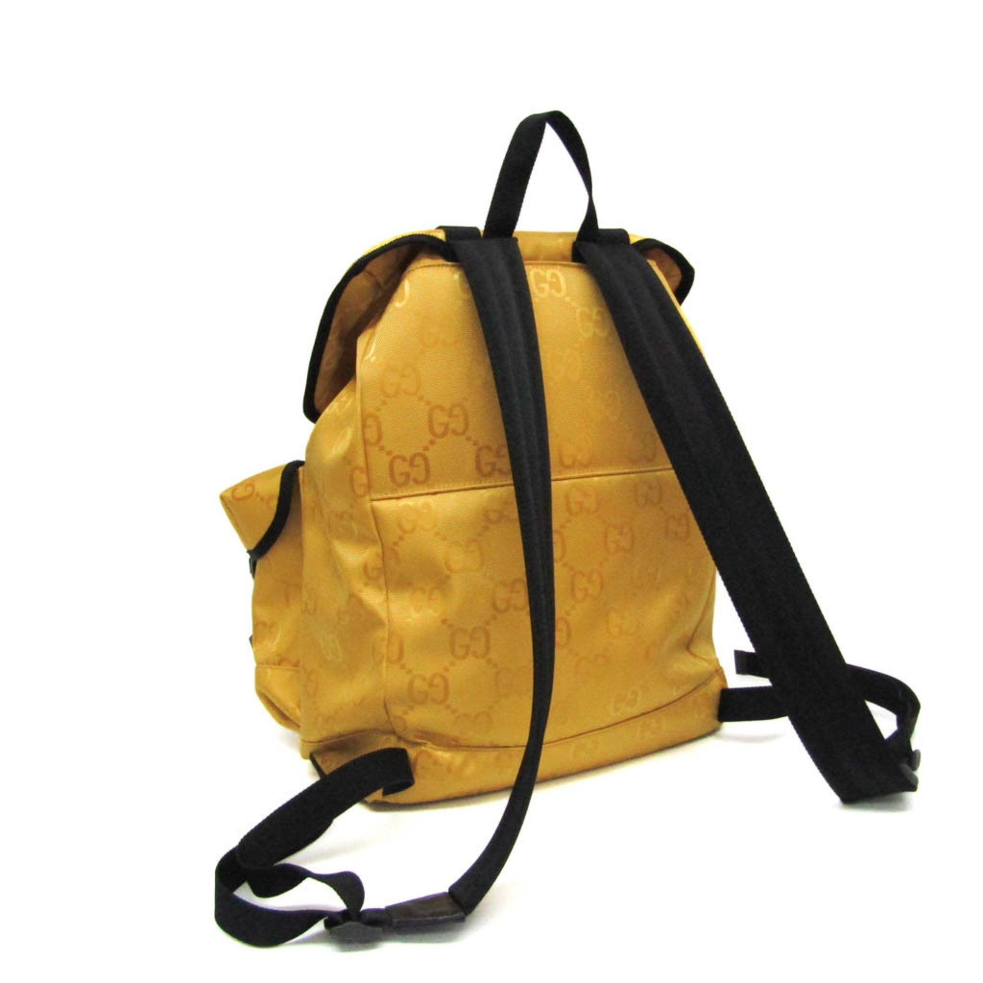 Gucci Off The Grid Yellow Canvas Backpack Bag (Pre-Owned) Size ONE SIZE - 2 Thumbnail