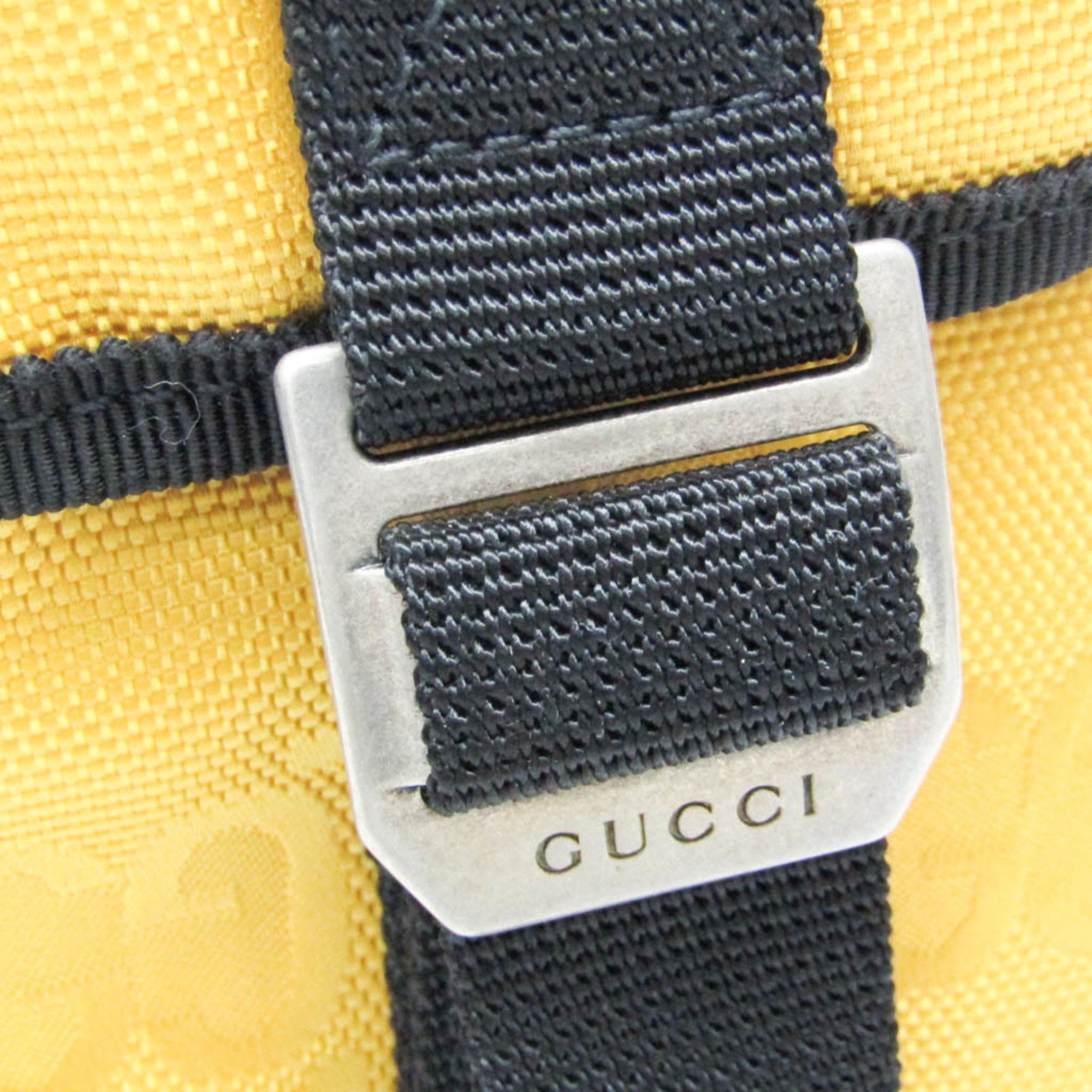 Gucci Off The Grid Yellow Canvas Backpack Bag (Pre-Owned) Size ONE SIZE - 11 Thumbnail