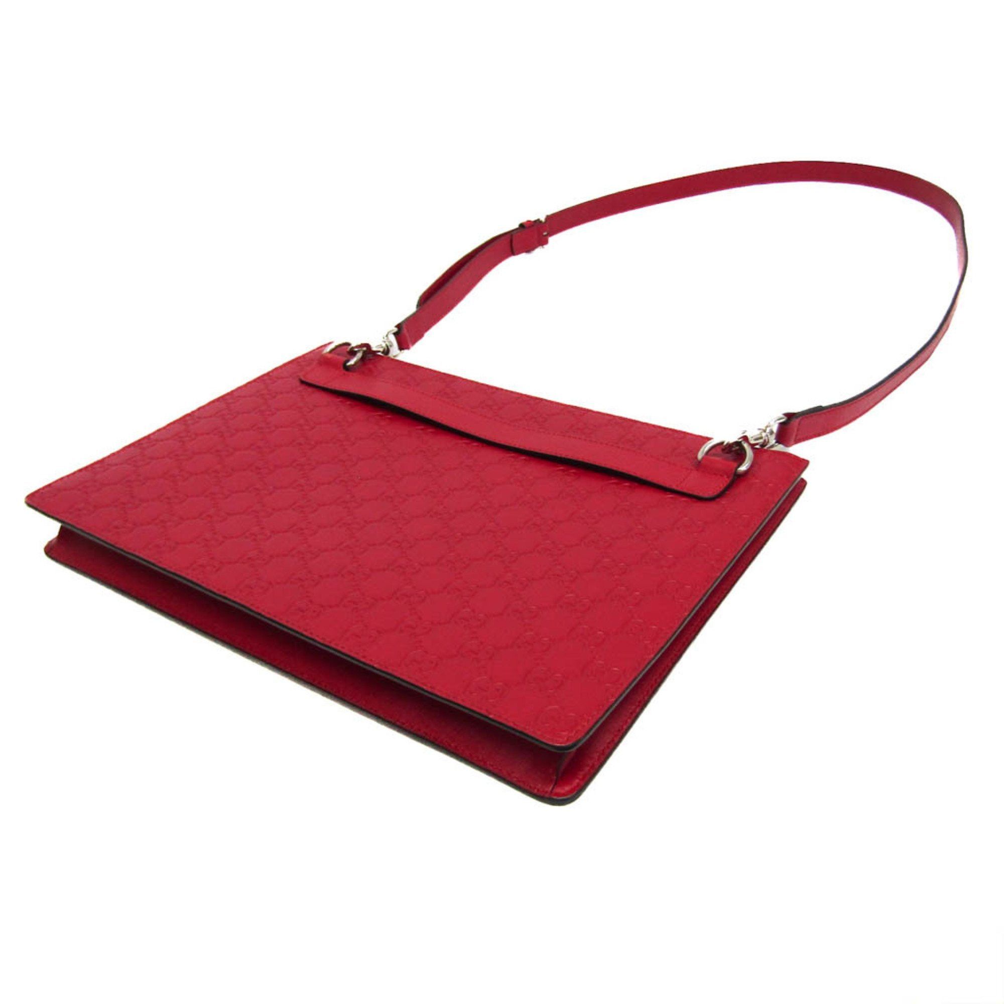 Gucci ssima Red Leather Shoulder Bag (Pre-Owned) Size ONE SIZE - 2 Thumbnail