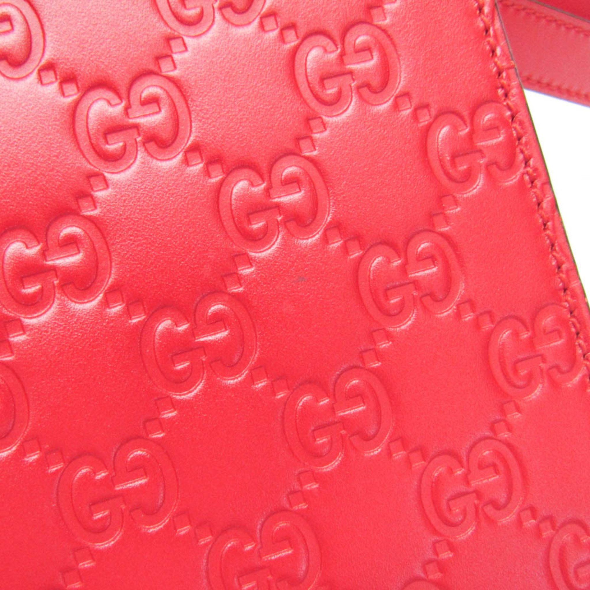 Gucci ssima Red Leather Shoulder Bag (Pre-Owned) Size ONE SIZE - 10 Thumbnail
