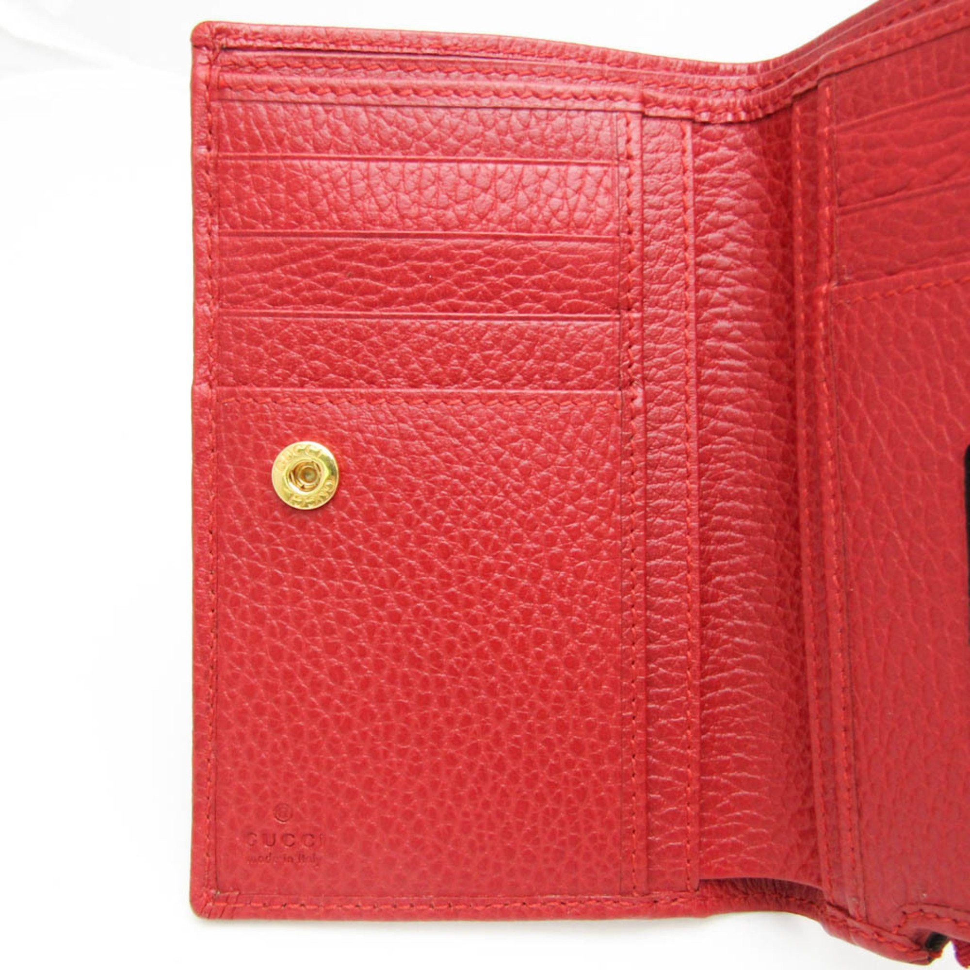 Gucci Marmont Red Leather Wallet (Pre-Owned) Size ONE SIZE - 10 Thumbnail
