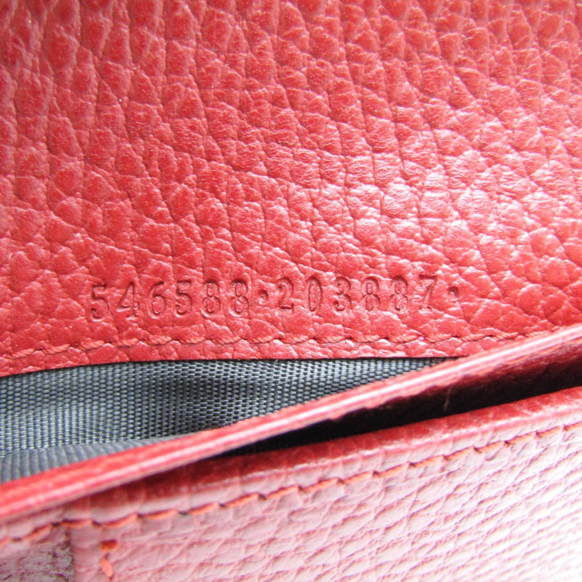 Gucci Marmont Red Leather Wallet (Pre-Owned) Size ONE SIZE - 4 Thumbnail