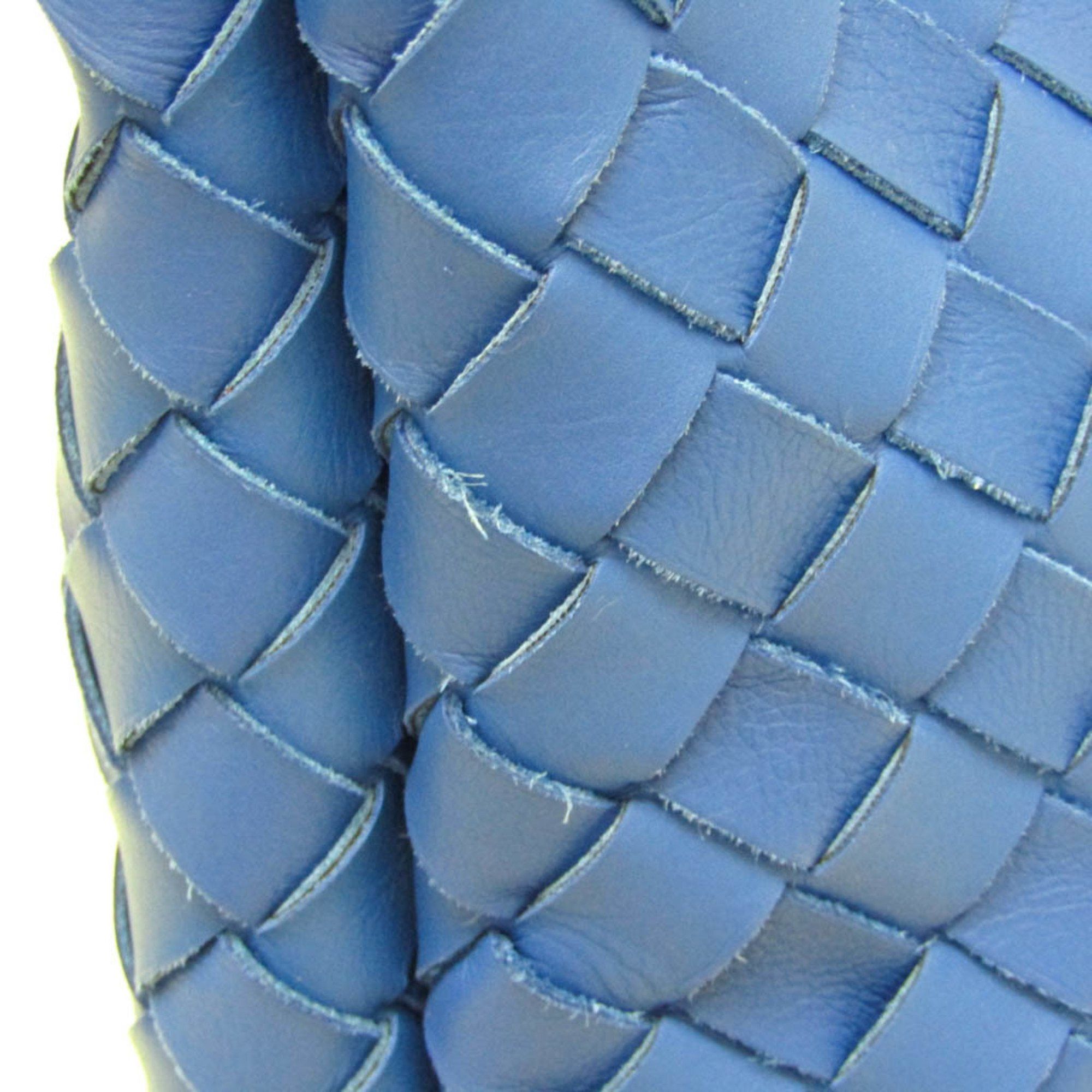 Bottega Veneta Intrecciato Blue Leather Tote Bag (Pre-Owned) Size ONE SIZE - 9 Thumbnail