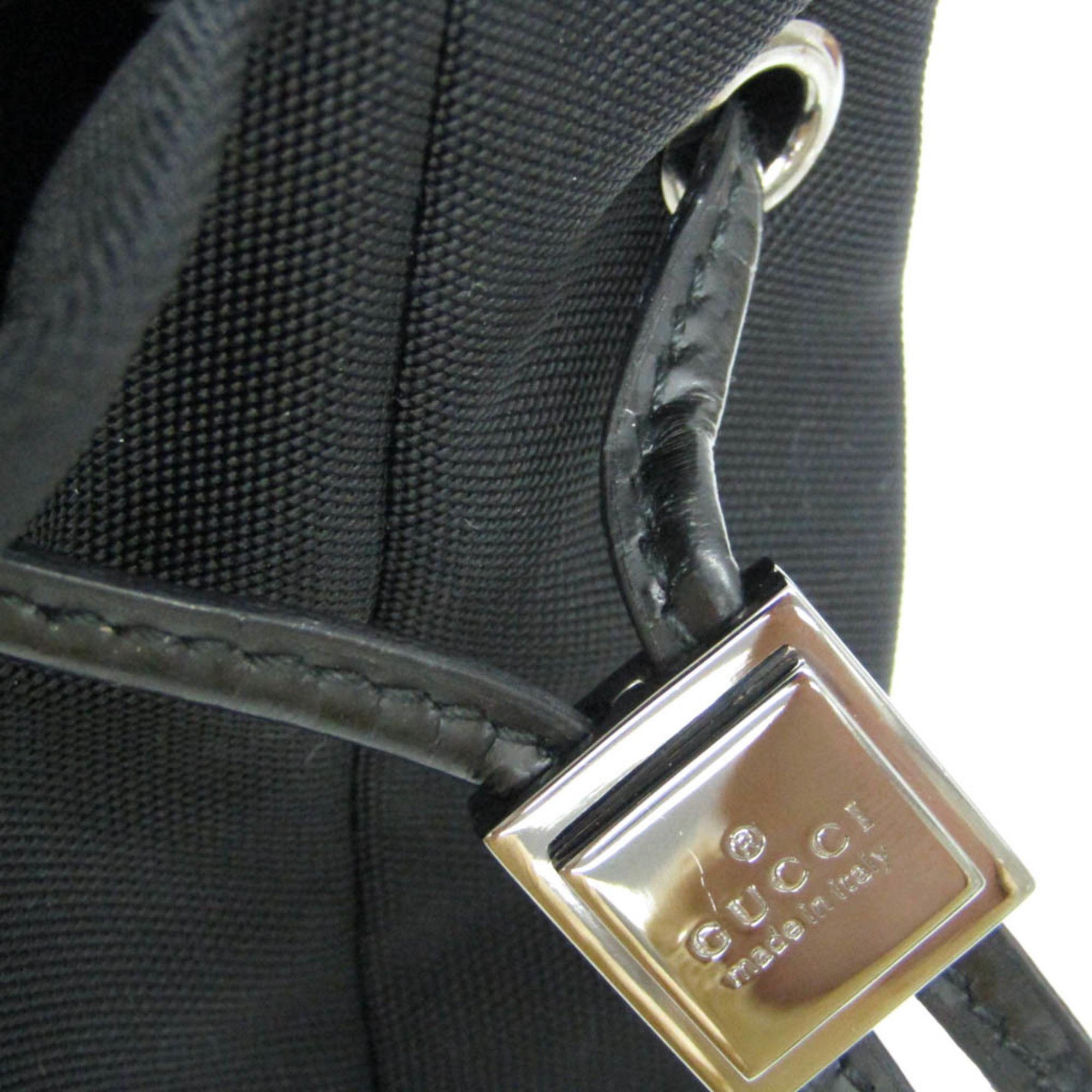 Gucci Drawstring Black Canvas Clutch Bag (Pre-Owned) Size ONE SIZE - 9 Thumbnail