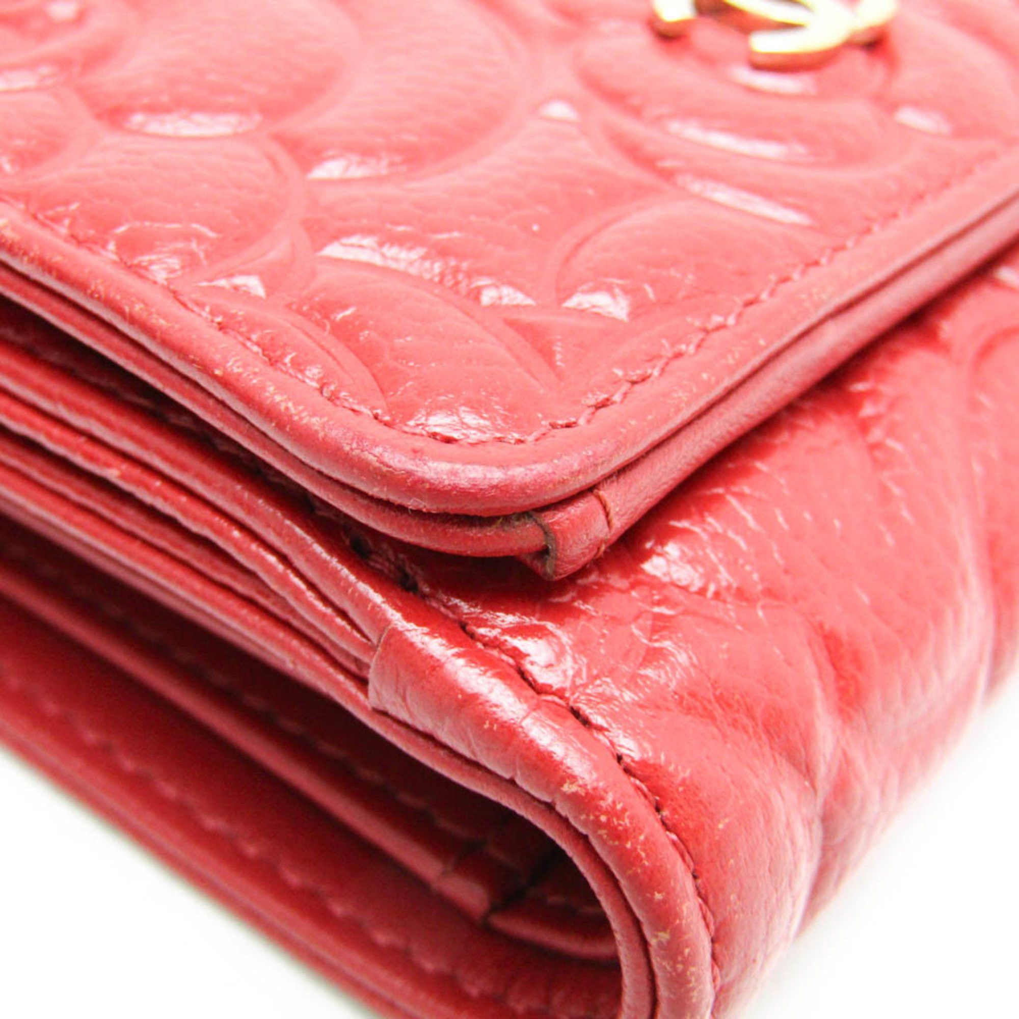 Chanel Camellia Red Leather Wallet (Pre-Owned) Size ONE SIZE - 12 Thumbnail