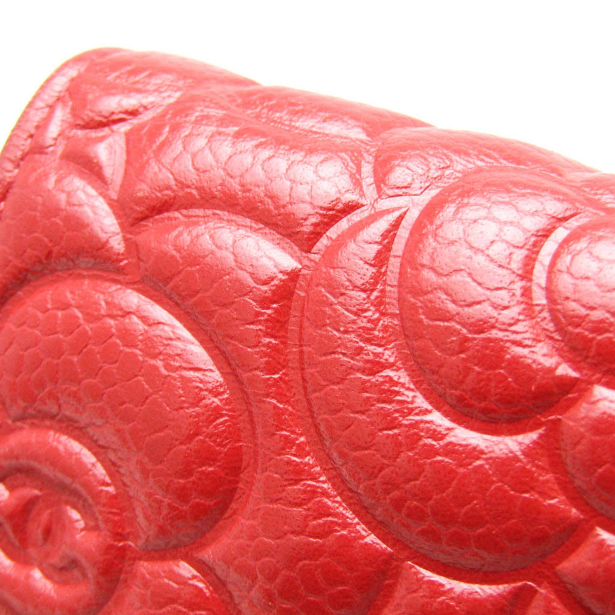 Chanel Camellia Red Leather Wallet (Pre-Owned) Size ONE SIZE - 13 Thumbnail