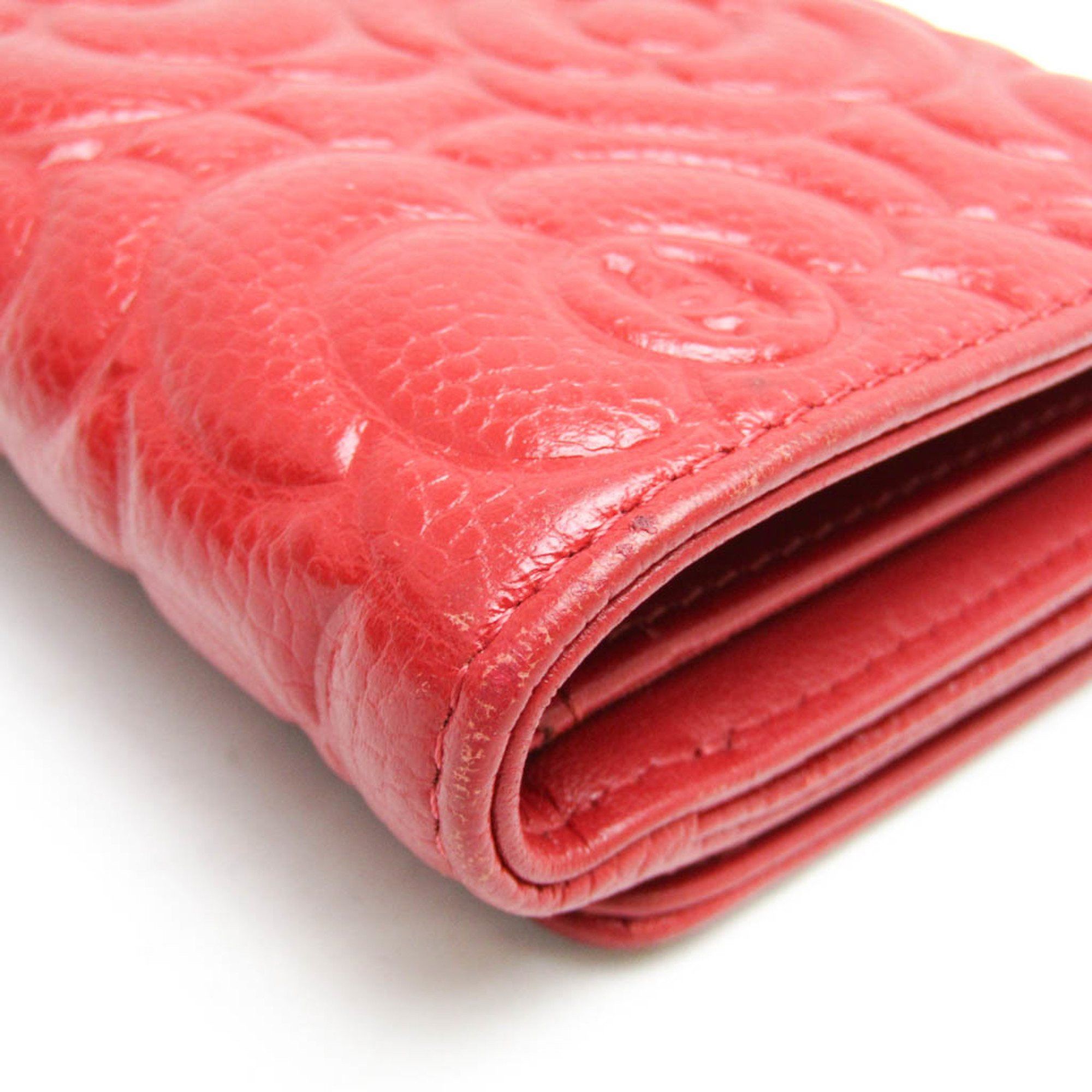 Chanel Camellia Red Leather Wallet (Pre-Owned) Size ONE SIZE - 9 Thumbnail