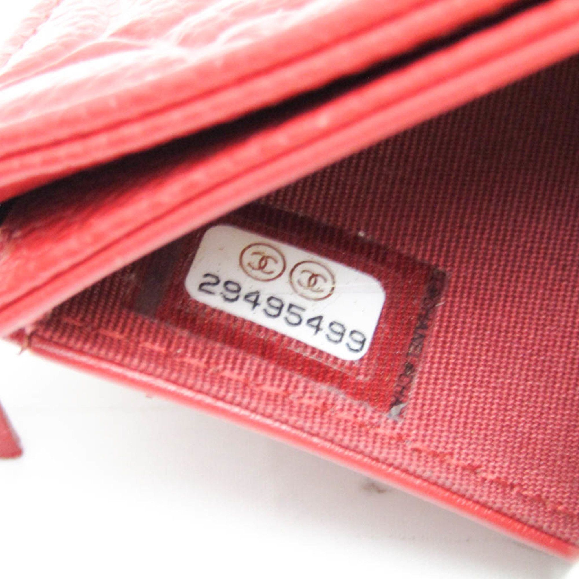 Chanel Camellia Red Leather Wallet (Pre-Owned) Size ONE SIZE - 5 Thumbnail