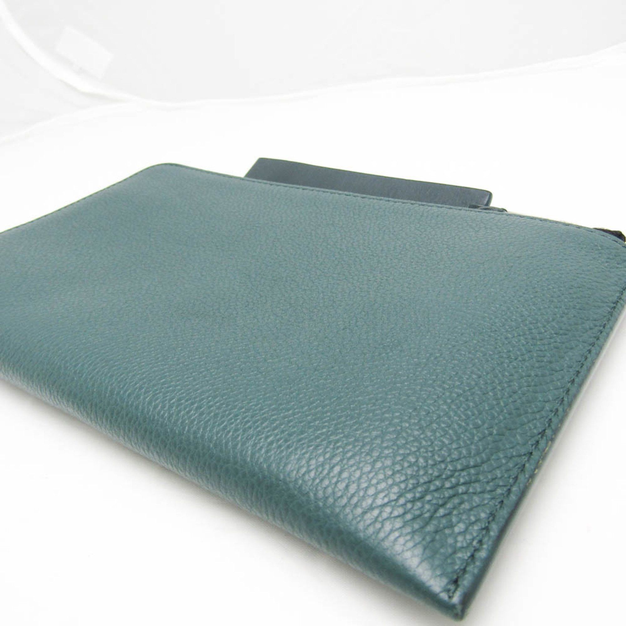 Burberry - Green Leather Clutch Bag (Pre-Owned) Size ONE SIZE - 7 Thumbnail