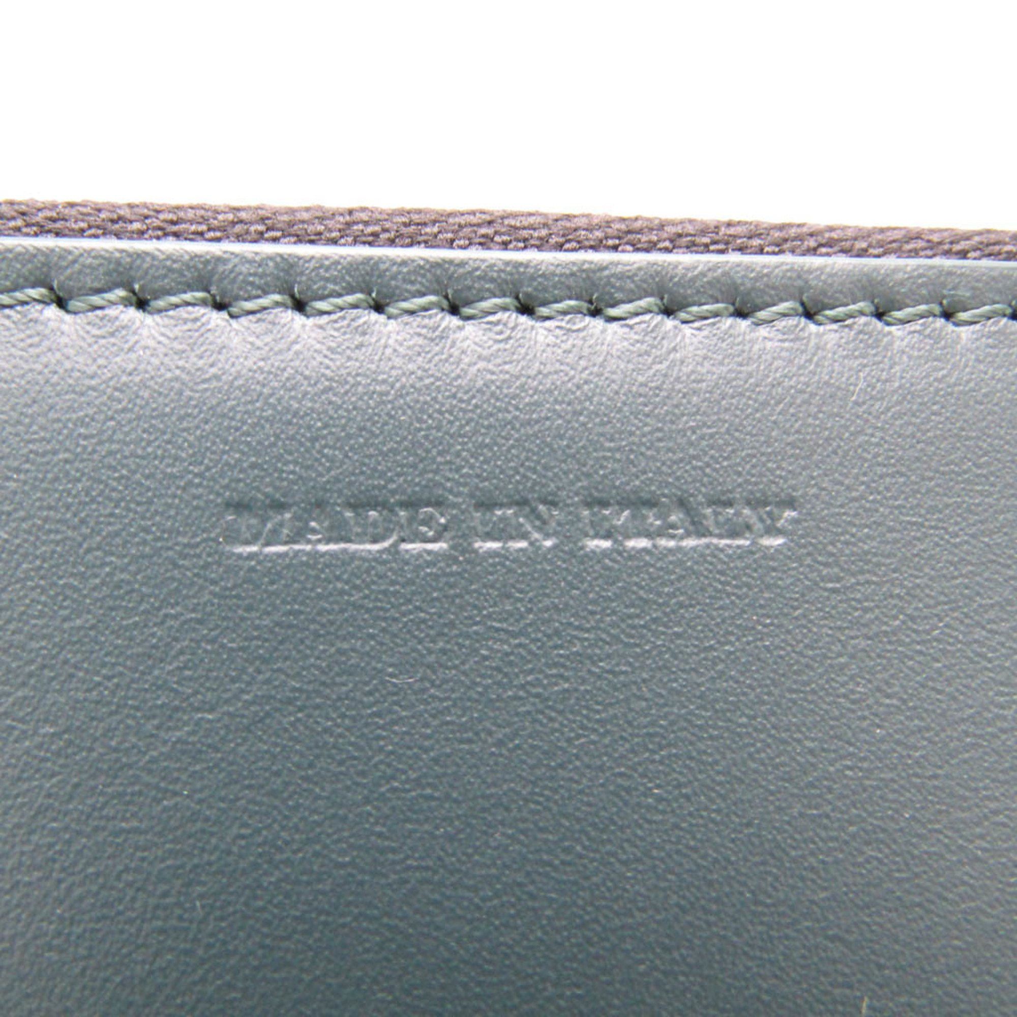 Burberry - Green Leather Clutch Bag (Pre-Owned) Size ONE SIZE - 5 Thumbnail