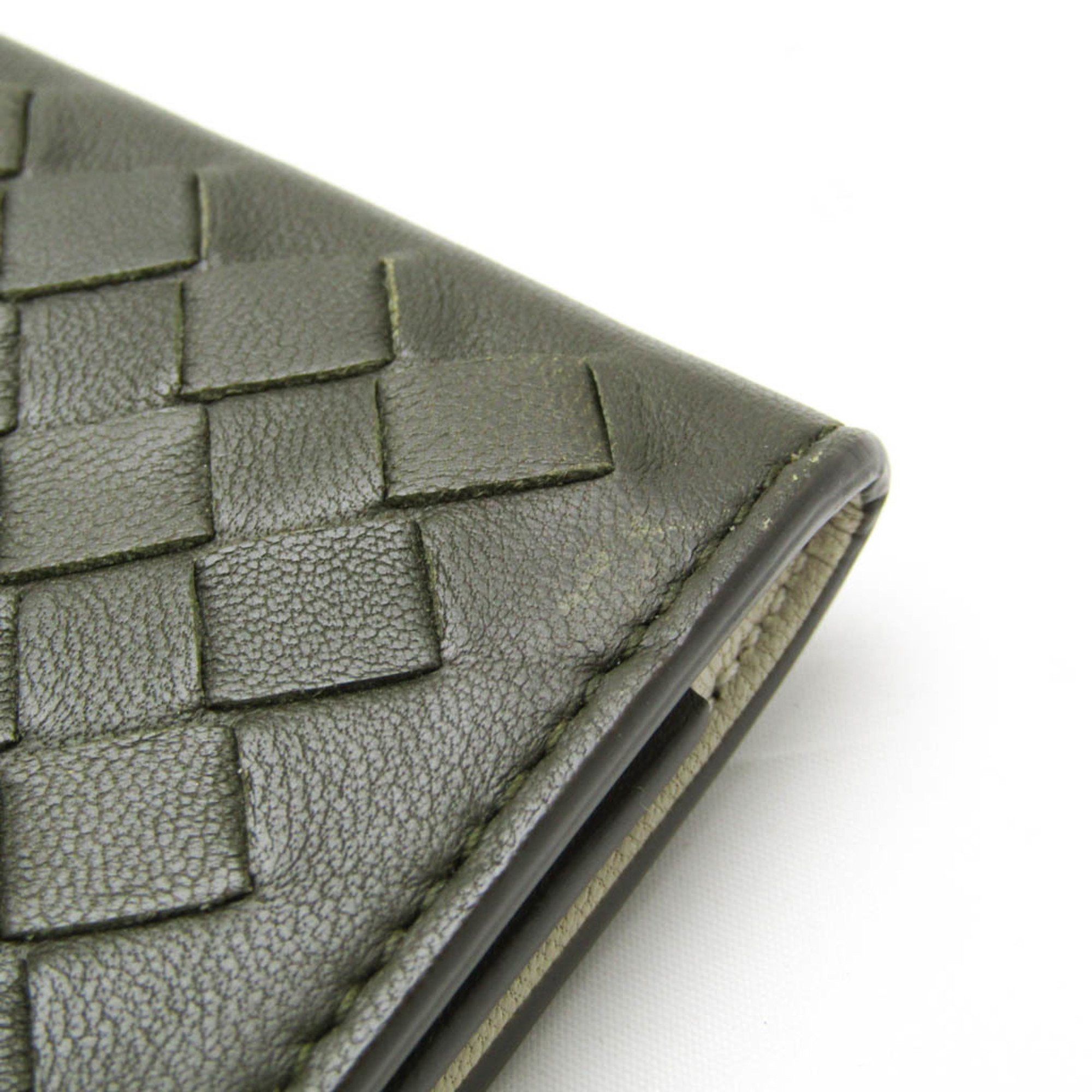 Bottega Veneta Intrecciato Khaki Leather Wallet (Pre-Owned) Size ONE SIZE - 8 Thumbnail