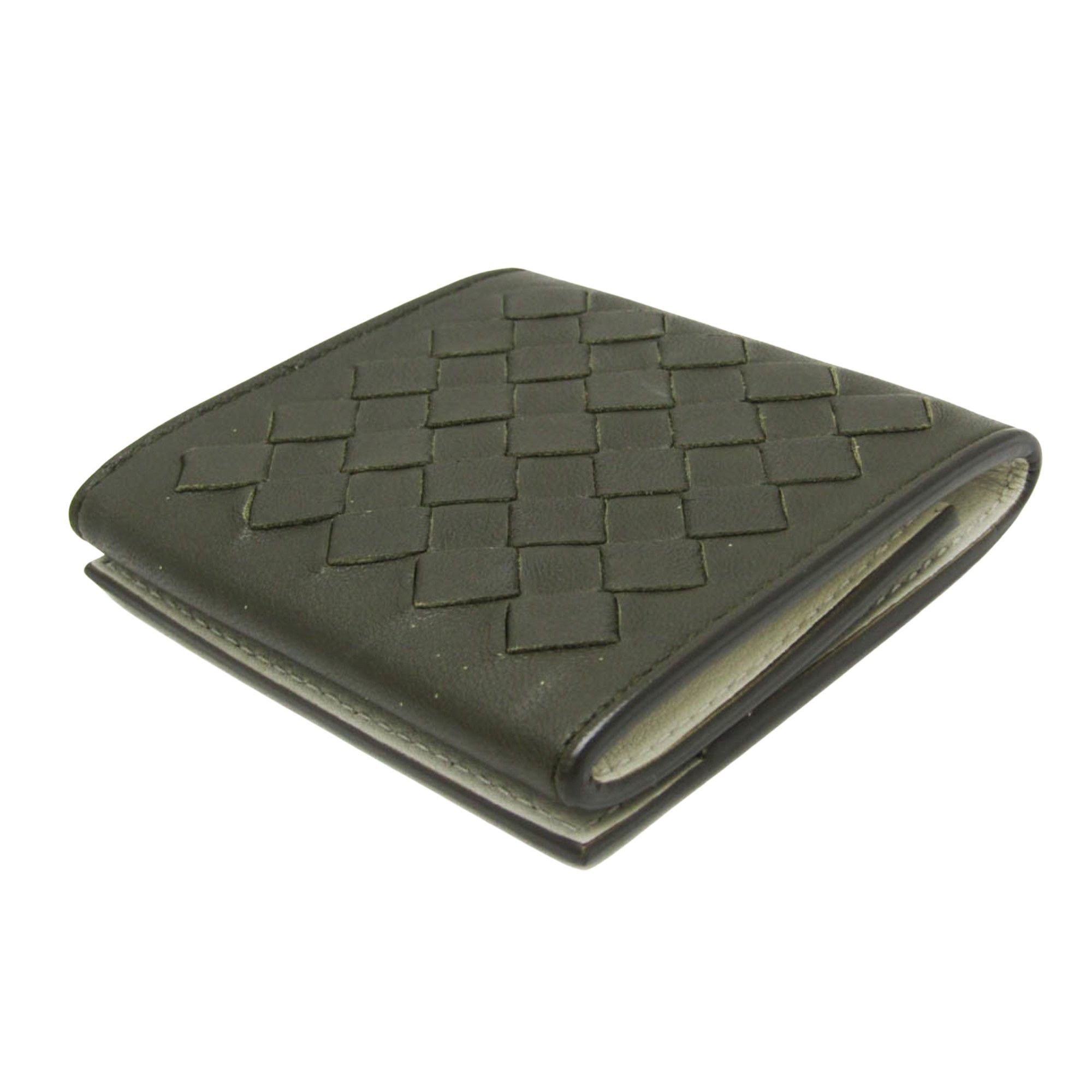 Bottega Veneta Intrecciato Khaki Leather Wallet (Pre-Owned) Size ONE SIZE - 2 Thumbnail