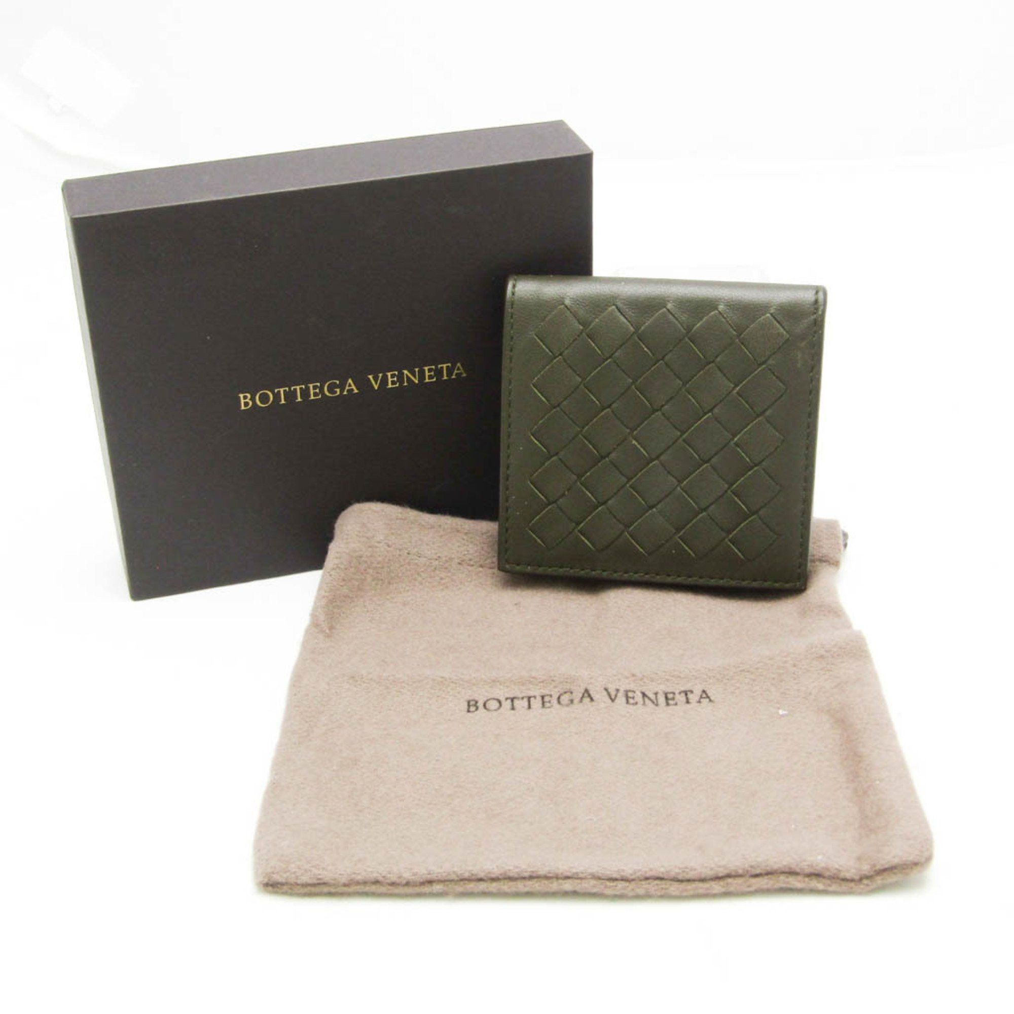 Bottega Veneta Intrecciato Khaki Leather Wallet (Pre-Owned) Size ONE SIZE - 5 Thumbnail