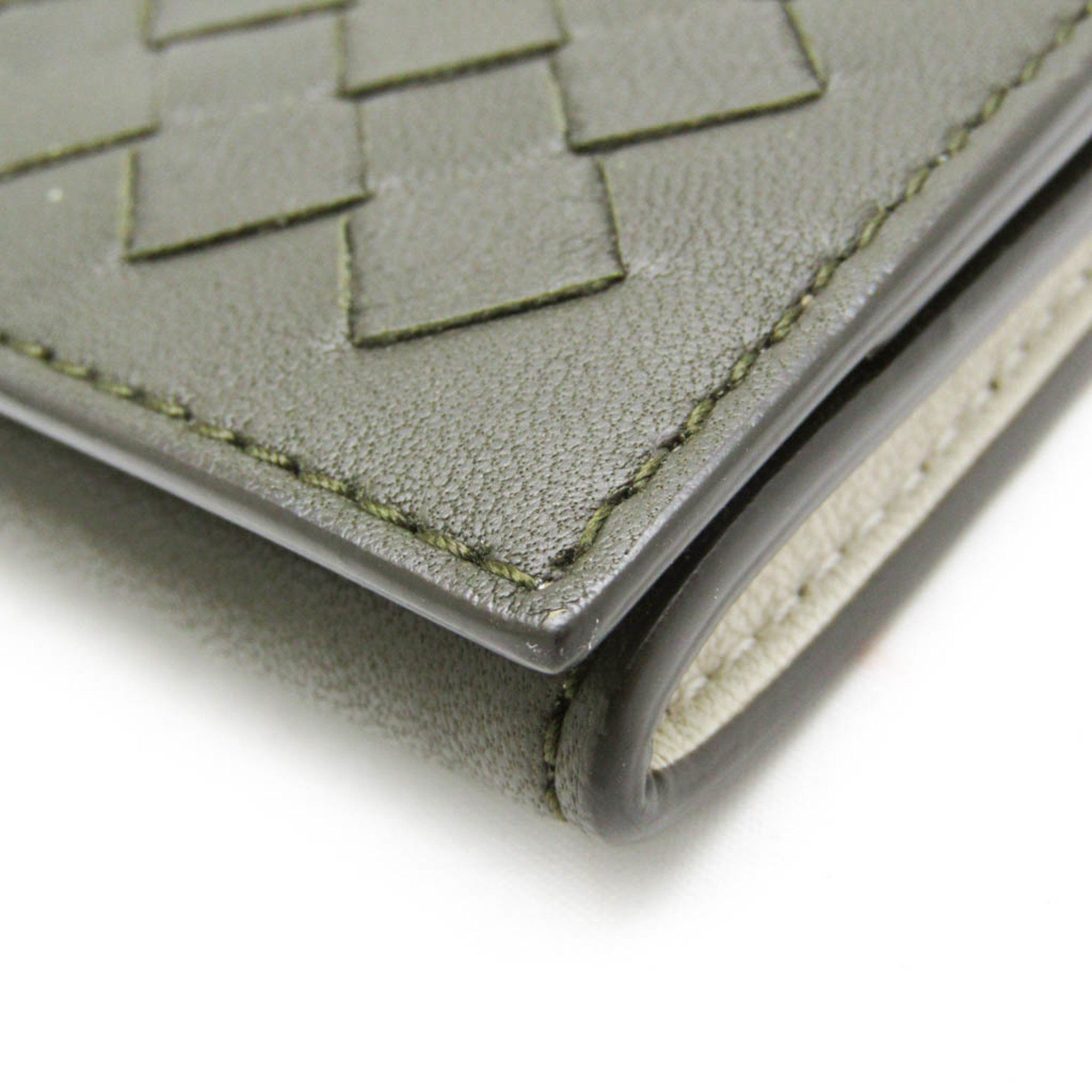 Bottega Veneta Intrecciato Khaki Leather Wallet (Pre-Owned) Size ONE SIZE - 9 Thumbnail