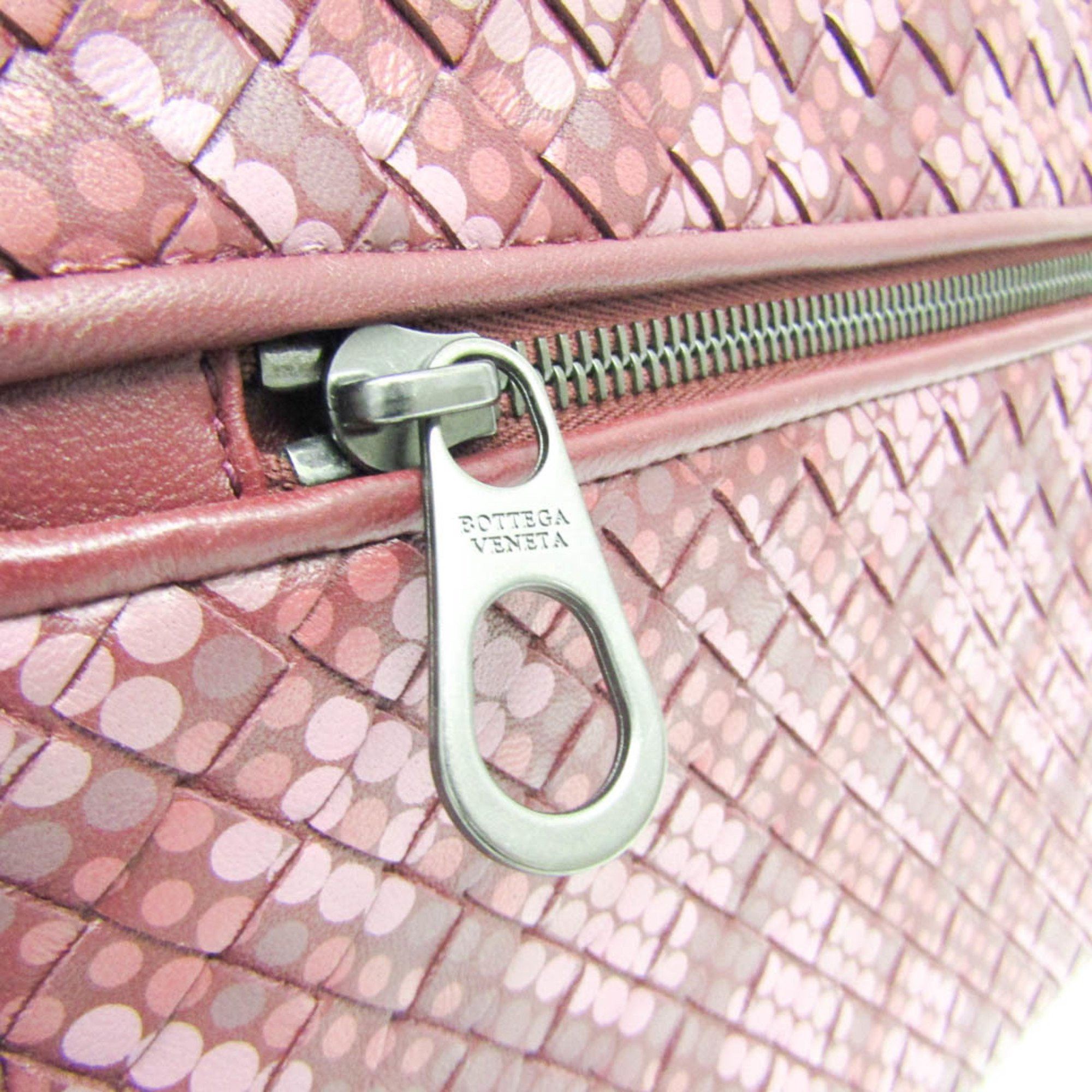 Bottega Veneta Intrecciato Burgundy Leather Clutch Bag (Pre-Owned) Size ONE SIZE - 10 Thumbnail