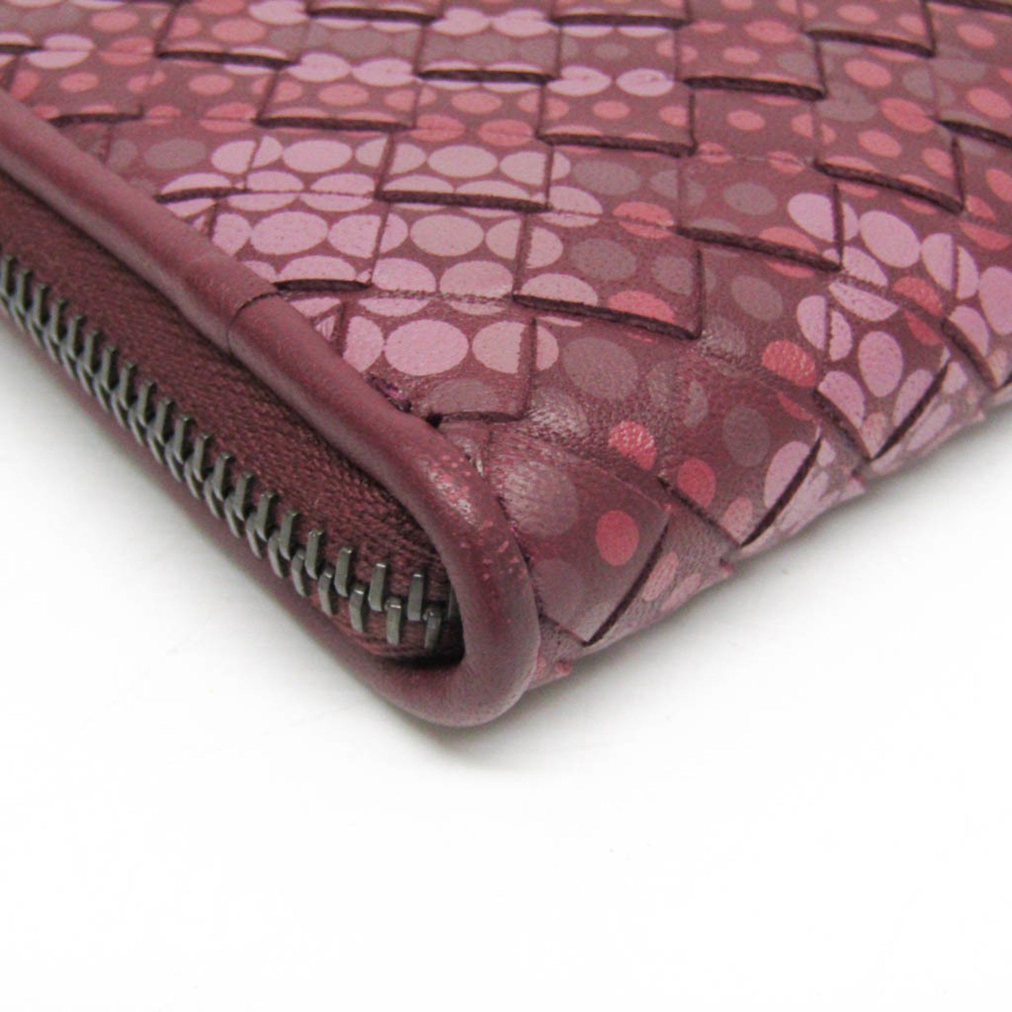 Bottega Veneta Intrecciato Burgundy Leather Clutch Bag (Pre-Owned) Size ONE SIZE - 7 Thumbnail