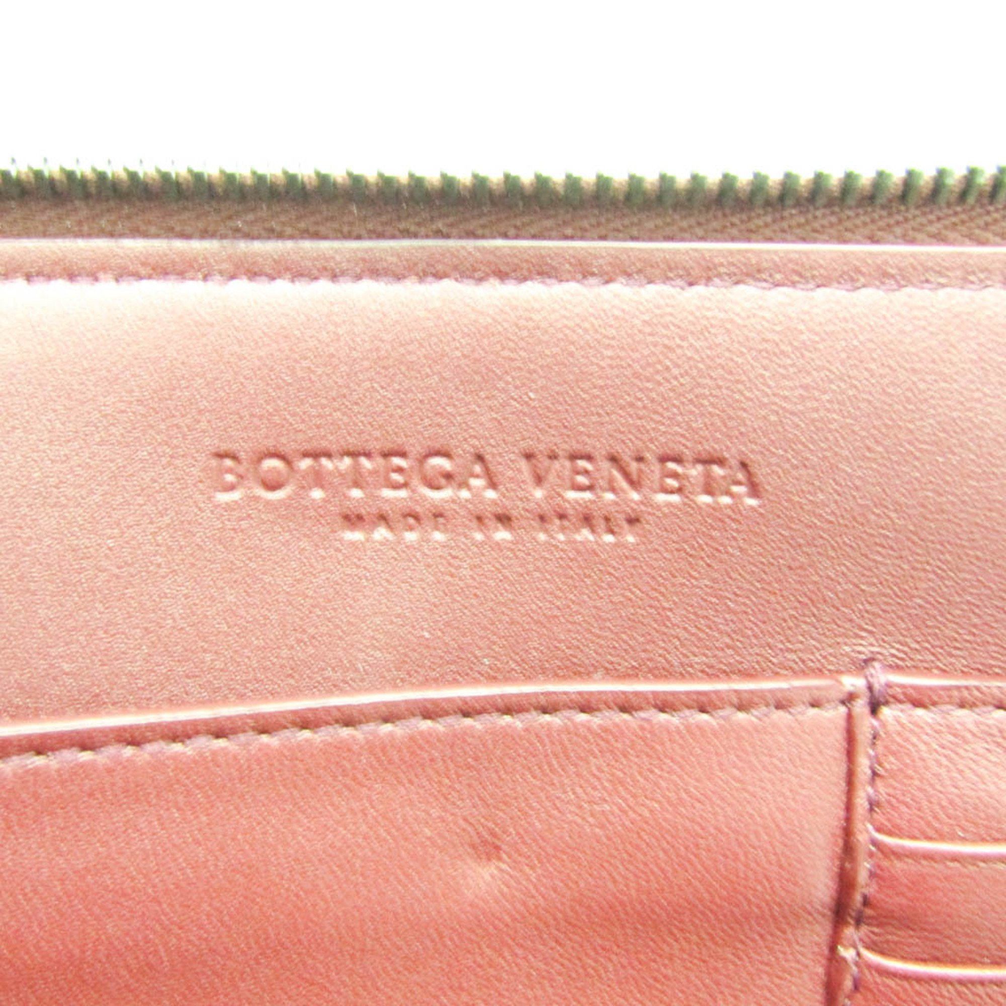 Bottega Veneta Intrecciato Burgundy Leather Clutch Bag (Pre-Owned) Size ONE SIZE - 4 Thumbnail