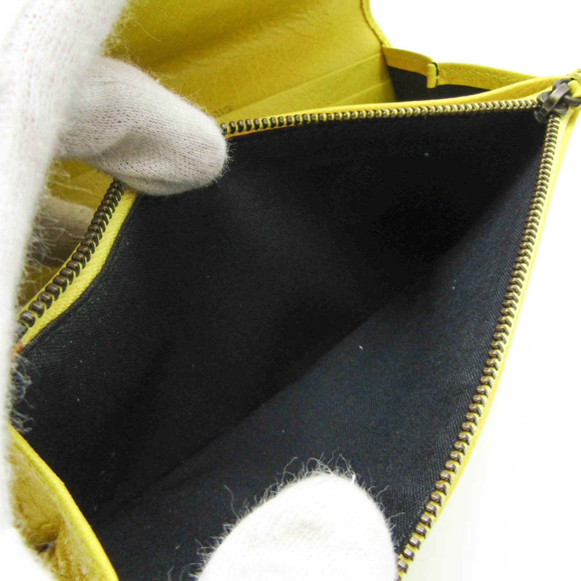 Balenciaga Classic Yellow Leather Wallet (Pre-Owned) Size ONE SIZE - 8 Thumbnail