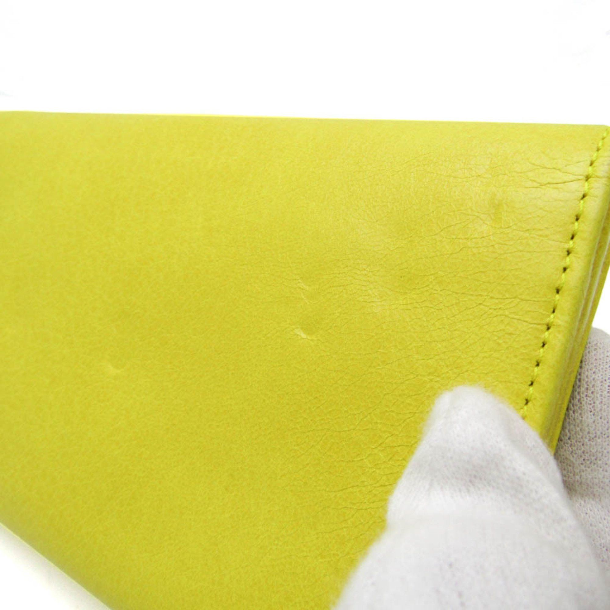 Balenciaga Classic Yellow Leather Wallet (Pre-Owned) Size ONE SIZE - 9 Thumbnail