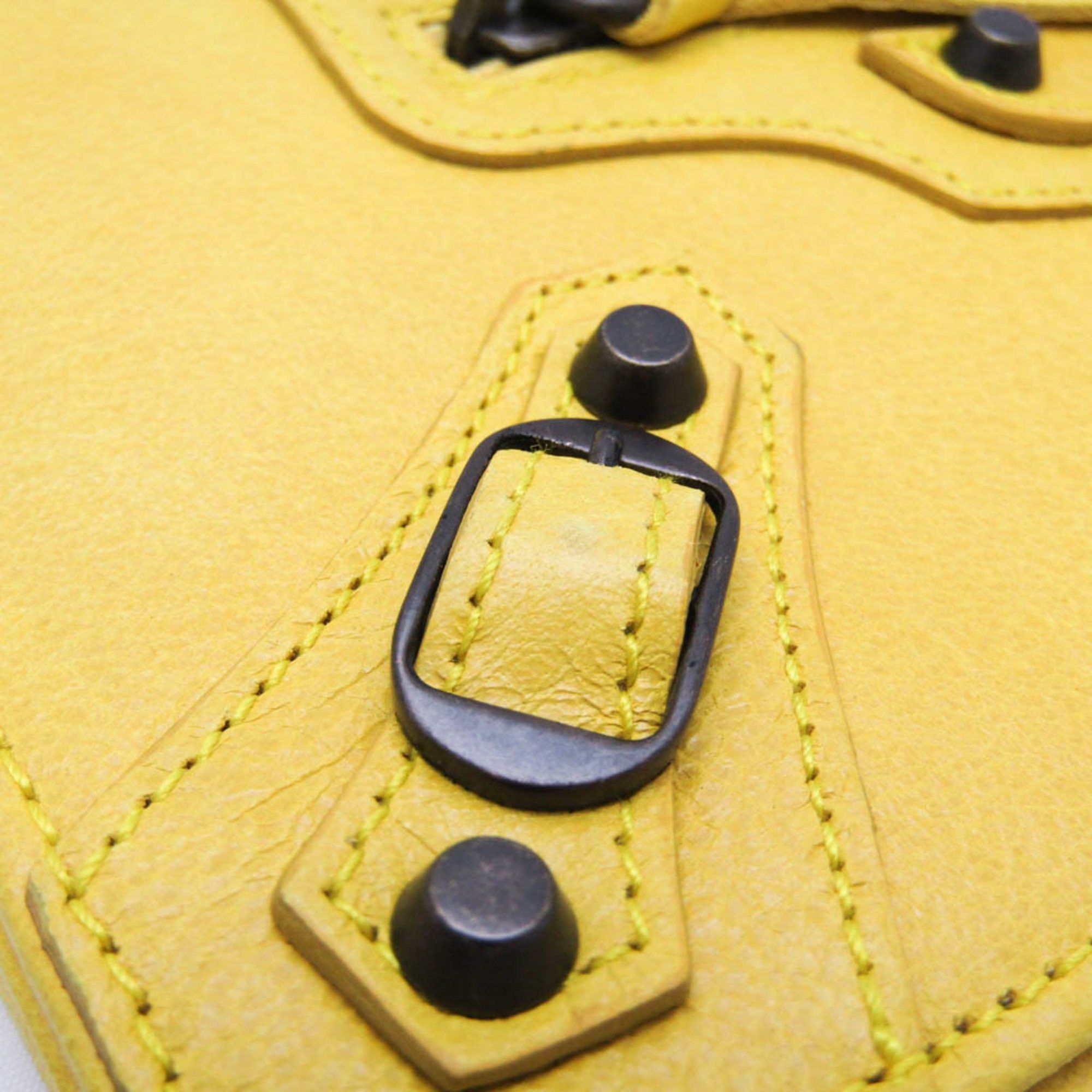 Balenciaga Classic Yellow Leather Wallet (Pre-Owned) Size ONE SIZE - 11 Thumbnail