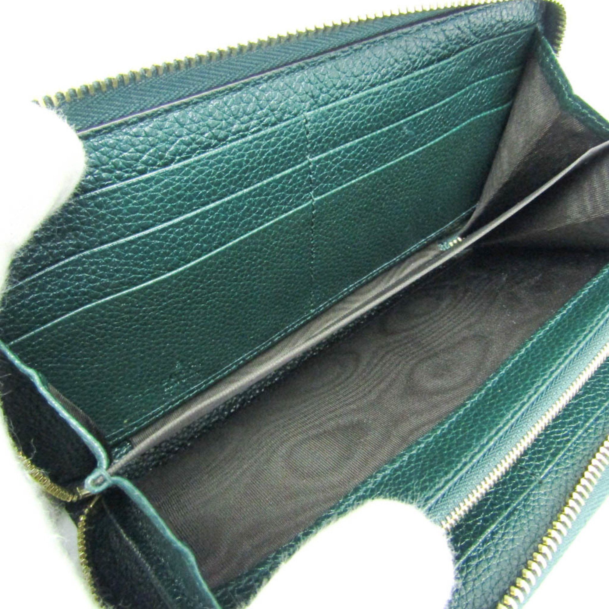 Gucci Zumi Green Leather Wallet (Pre-Owned) Size ONE SIZE - 12 Thumbnail