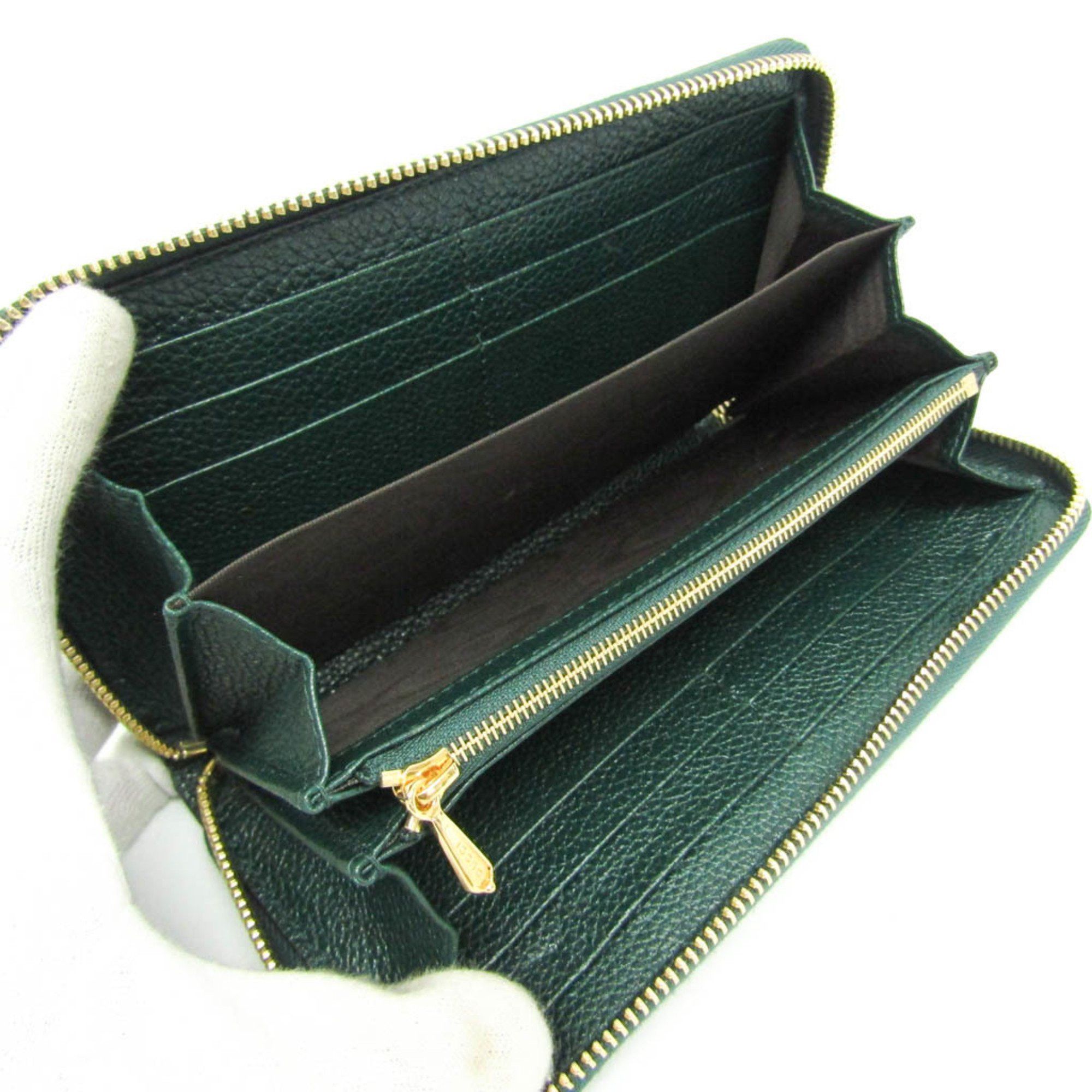 Gucci Zumi Green Leather Wallet (Pre-Owned) Size ONE SIZE - 3 Thumbnail