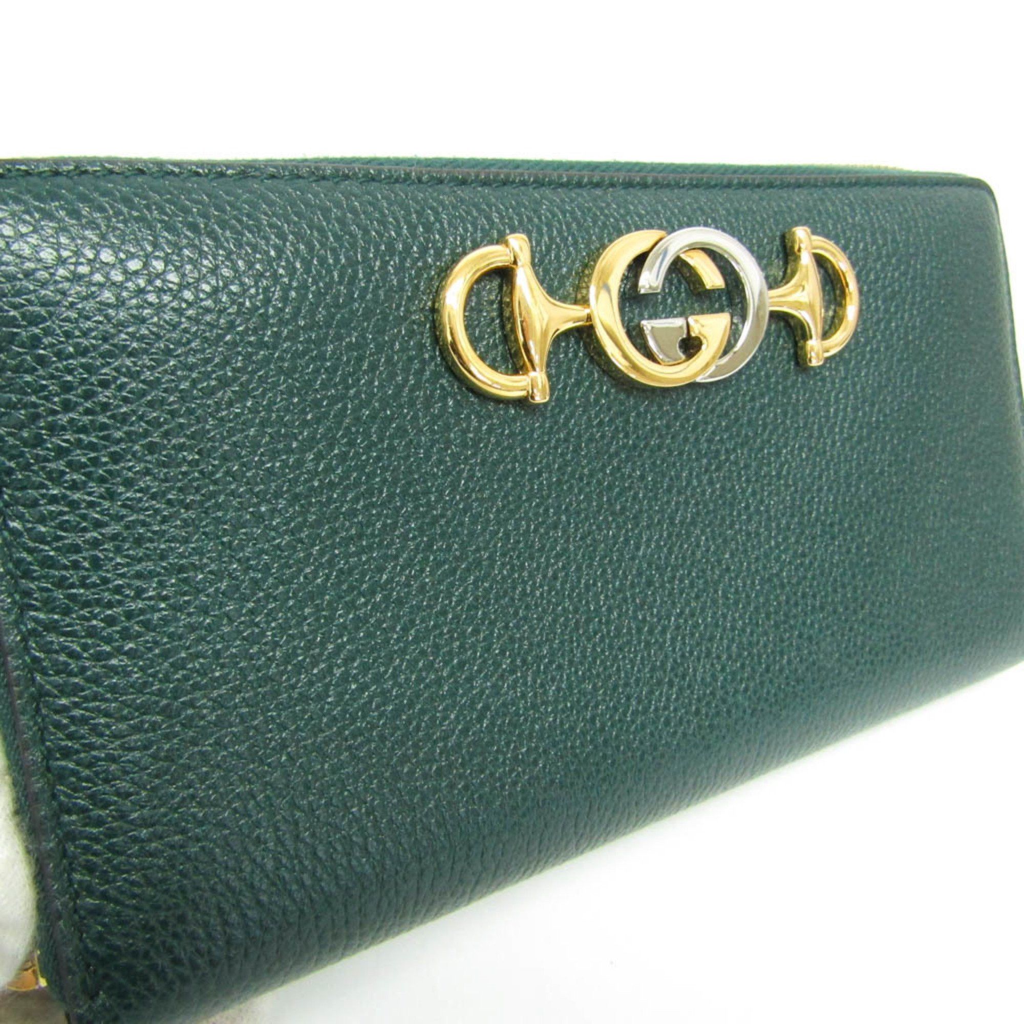 Gucci Zumi Green Leather Wallet (Pre-Owned) Size ONE SIZE - 9 Thumbnail