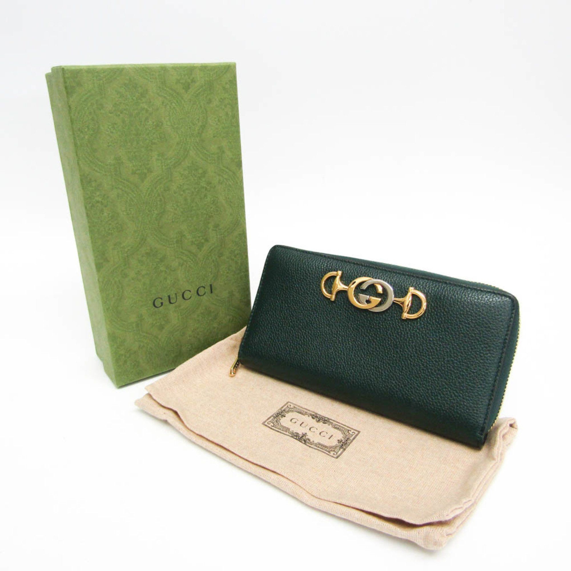 Gucci Zumi Green Leather Wallet (Pre-Owned) Size ONE SIZE - 7 Thumbnail