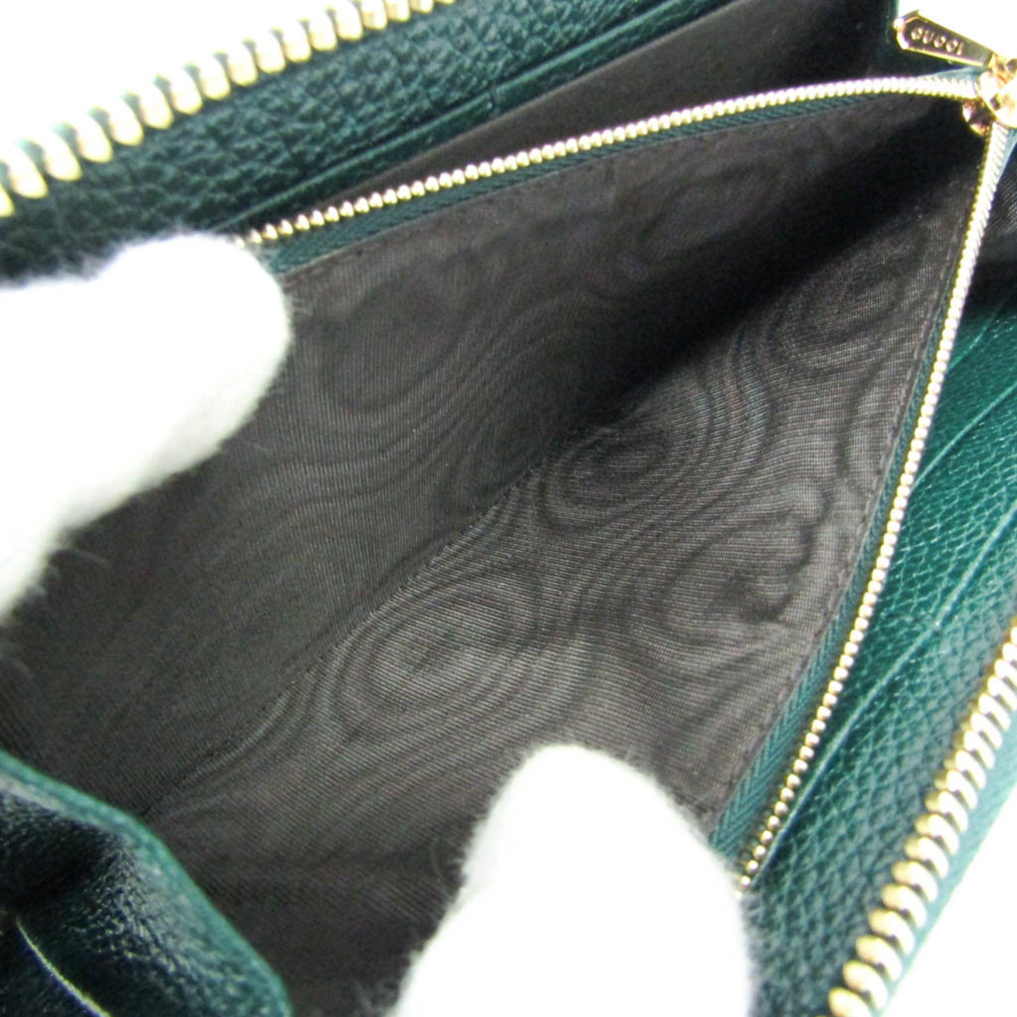 Gucci Zumi Green Leather Wallet (Pre-Owned) Size ONE SIZE - 4 Thumbnail