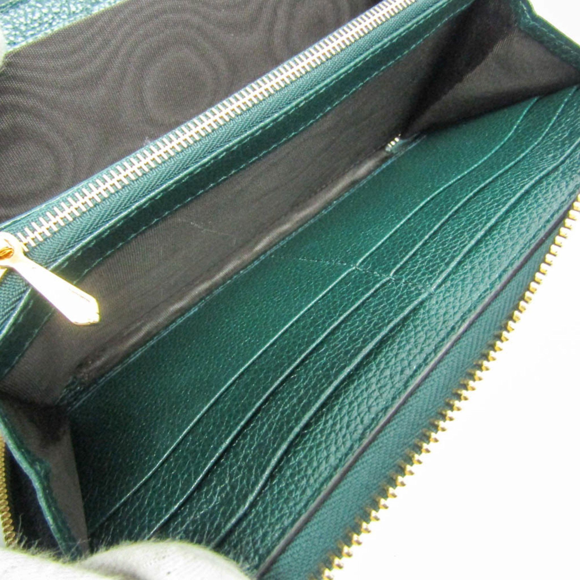 Gucci Zumi Green Leather Wallet (Pre-Owned) Size ONE SIZE - 13 Thumbnail
