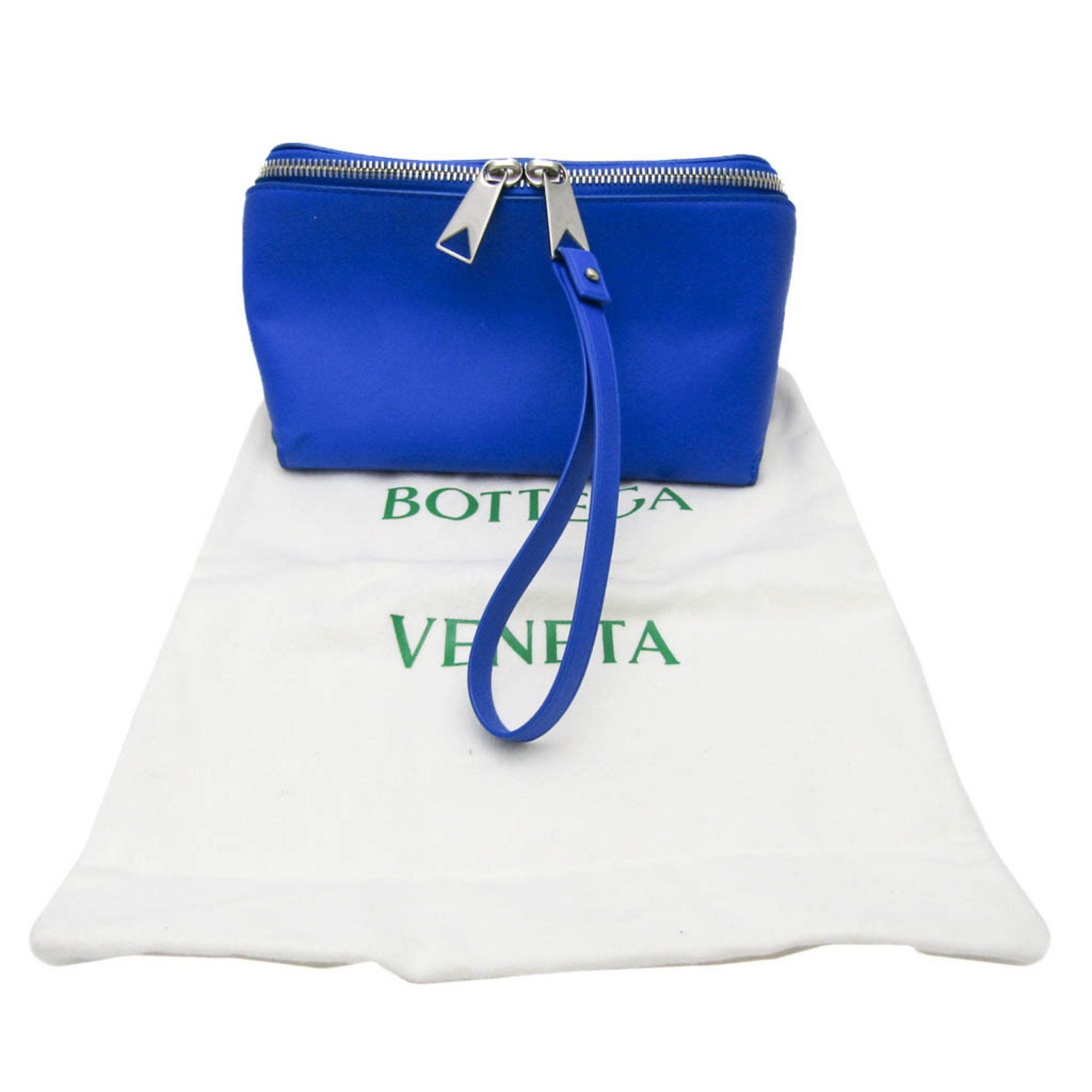 Bottega Veneta Organizer Blue Leather Clutch Bag (Pre-Owned) Size ONE SIZE - 6 Thumbnail