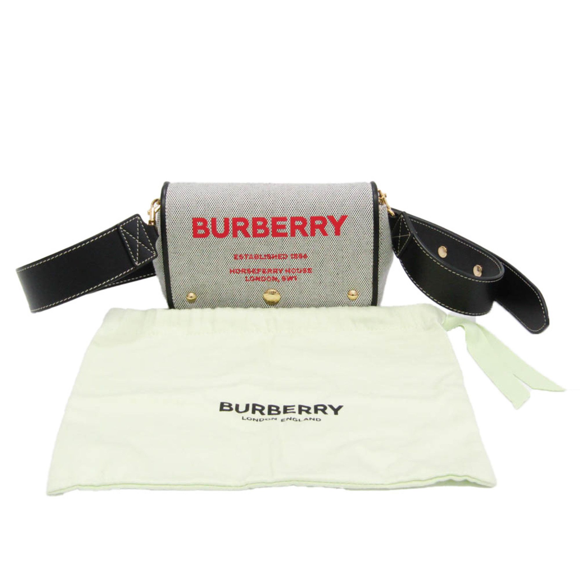 Burberry Black Canvas Shopper Bag (Pre-Owned) Size ONE SIZE - 7 Thumbnail