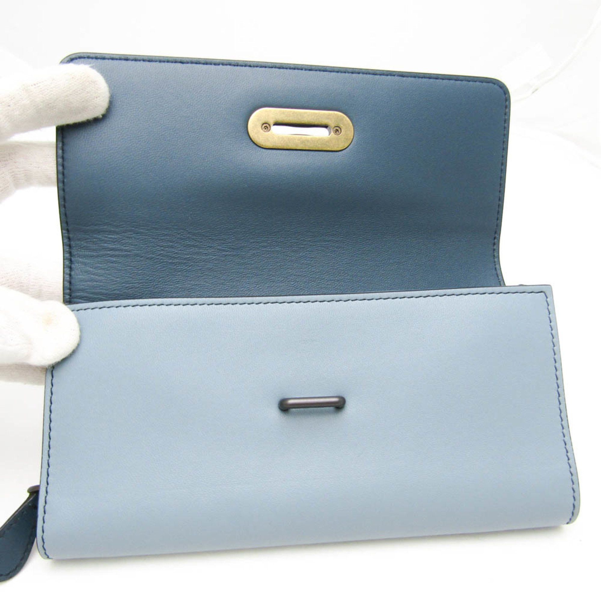 Bottega Veneta Blue Leather Wallet (Pre-Owned) Size ONE SIZE - 3 Thumbnail