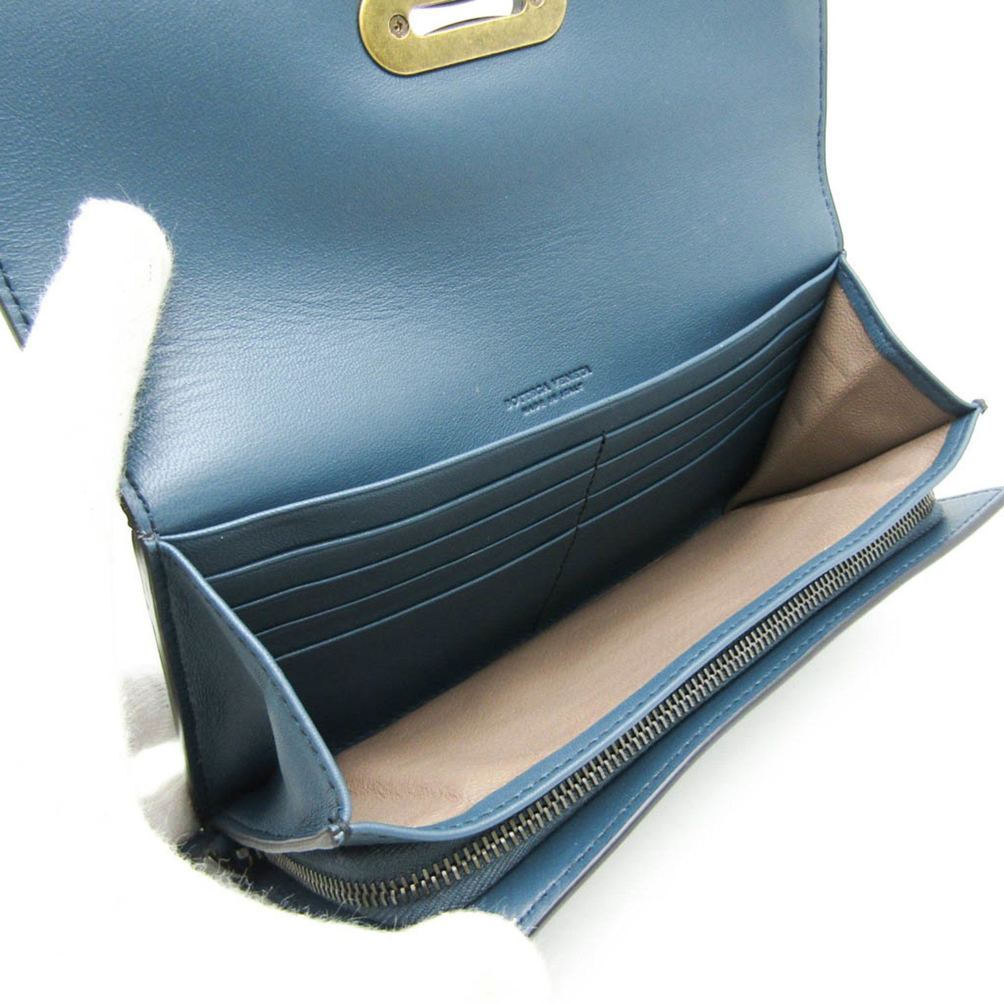 Bottega Veneta Blue Leather Wallet (Pre-Owned) Size ONE SIZE - 10 Thumbnail