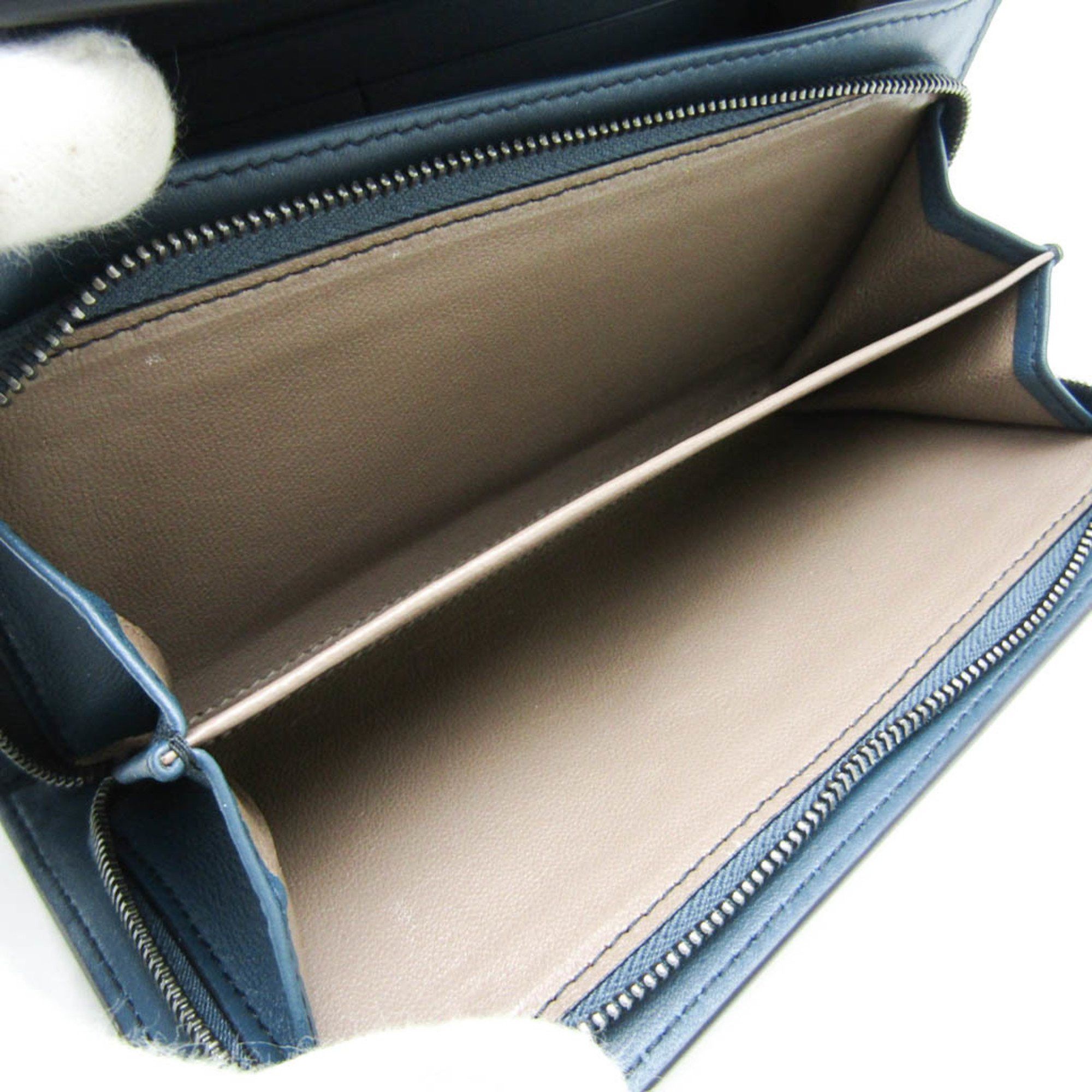 Bottega Veneta Blue Leather Wallet (Pre-Owned) Size ONE SIZE - 4 Thumbnail