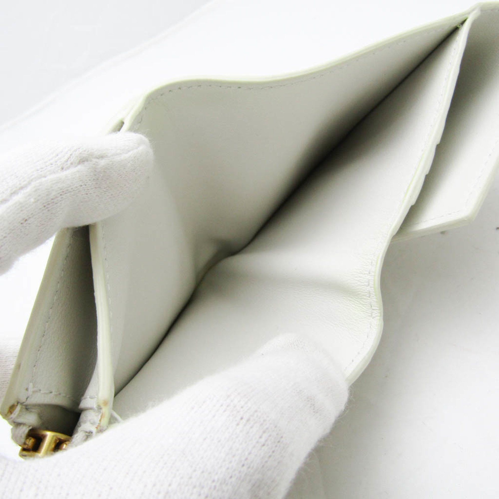 Bottega Veneta White Leather Wallet (Pre-Owned) Size ONE SIZE - 7 Thumbnail
