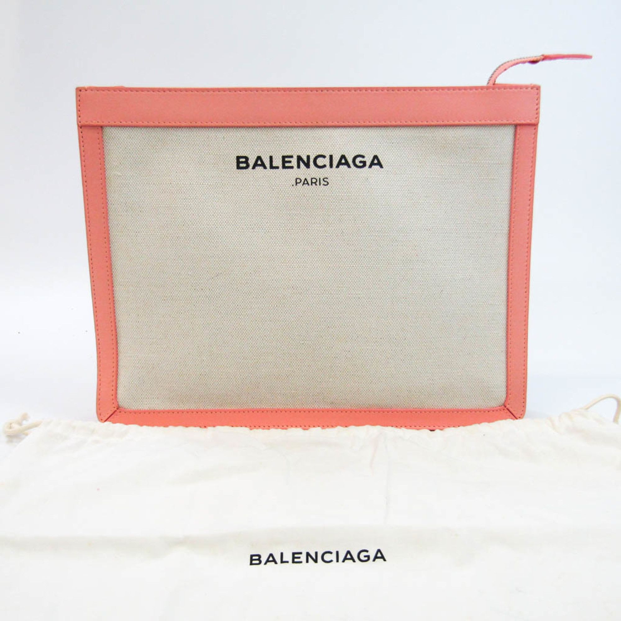 Balenciaga Beige Canvas Clutch Bag (Pre-Owned) Size ONE SIZE - 6 Thumbnail