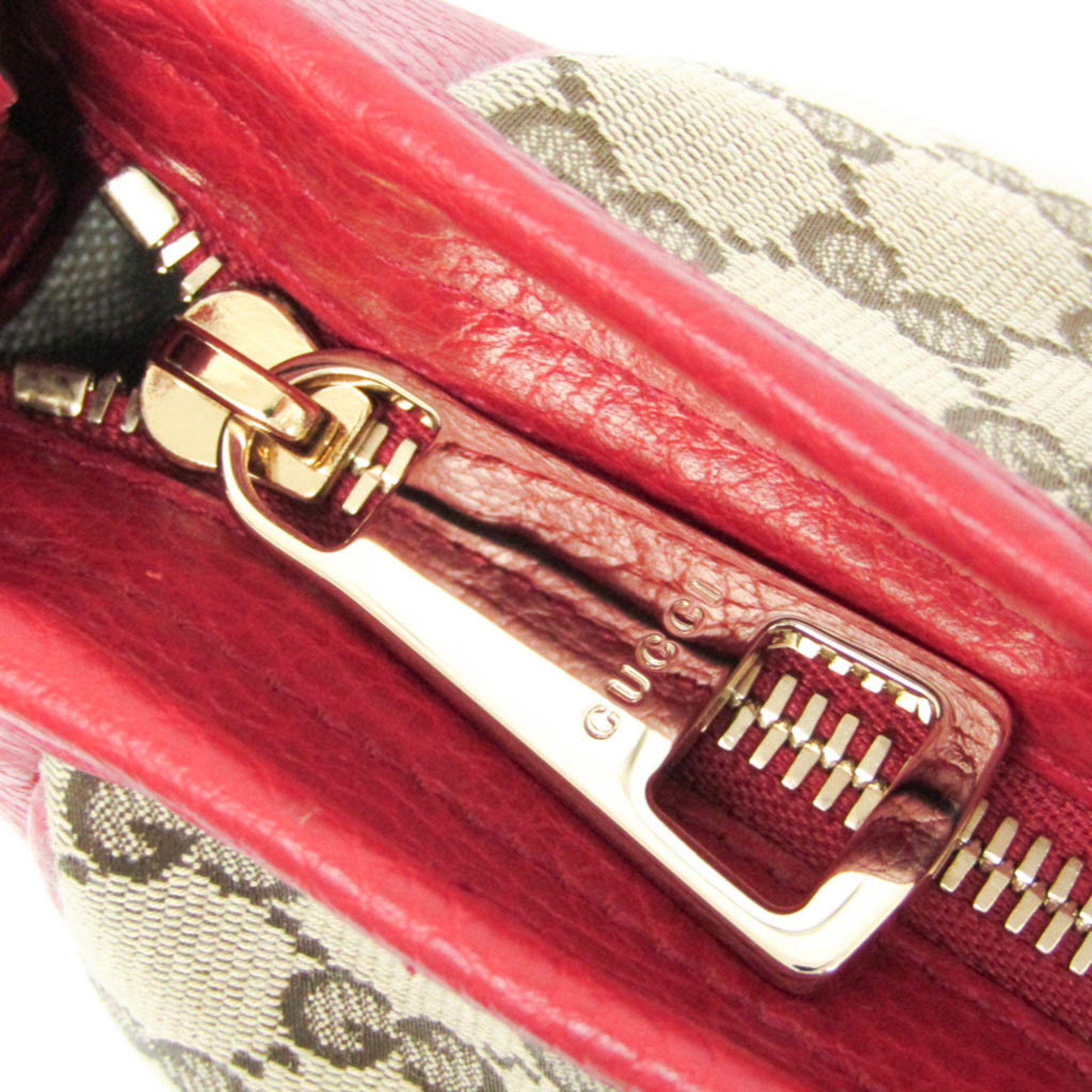 Gucci Gg Canvas Red Canvas Handbag (Pre-Owned) Size ONE SIZE - 10 Thumbnail