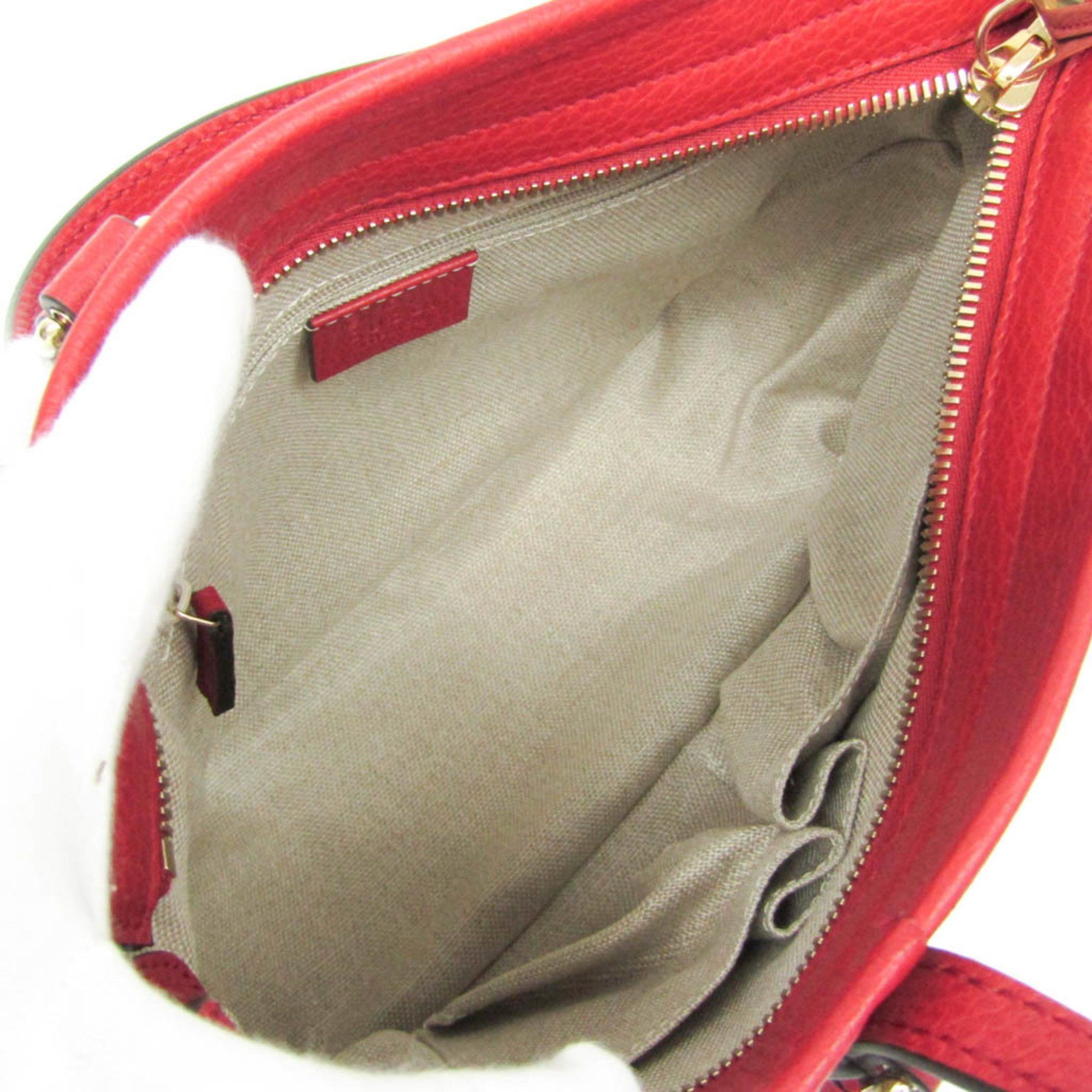 Gucci Gg Canvas Red Canvas Handbag (Pre-Owned) Size ONE SIZE - 4 Thumbnail