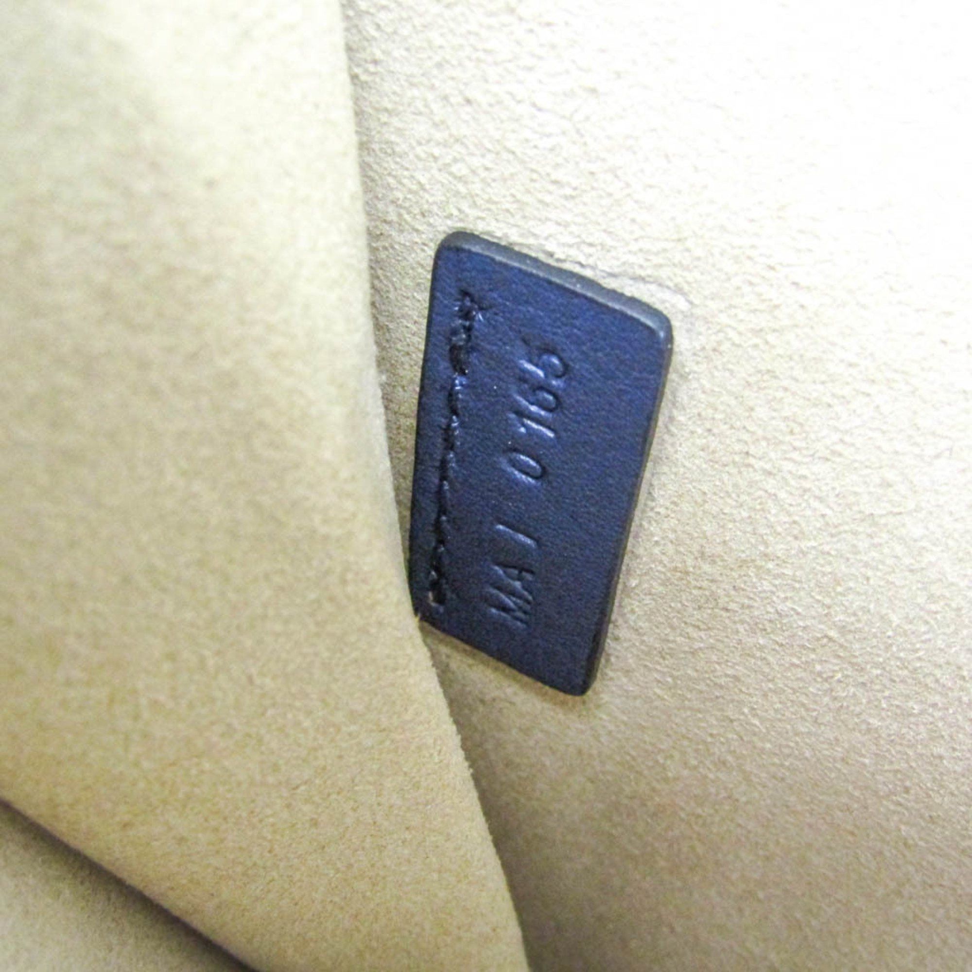Shark Navy Leather Handbag (Pre-Owned)