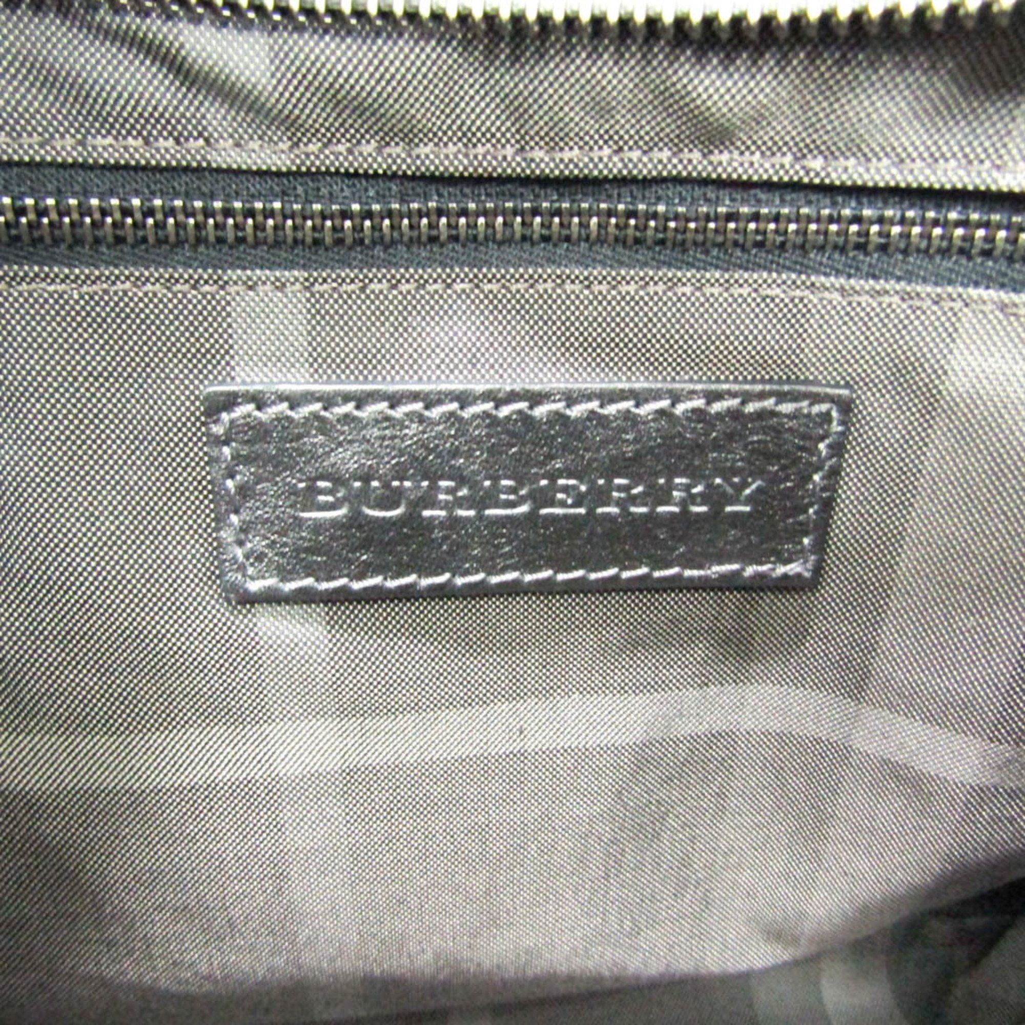 Burberry - Grey Leather Tote Bag (Pre-Owned) Size ONE SIZE - 6 Thumbnail